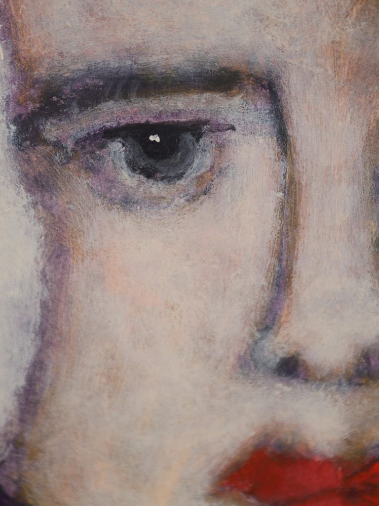 Harry Charles Tim Neo Expressionist Painting ‘Kate At The Show’ From The 'Longhead' Series, 2026 photo buy