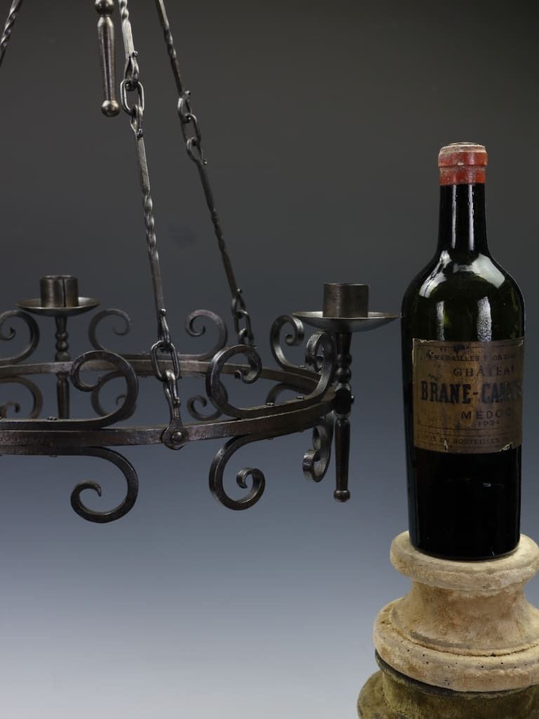 A Substantial Late 19th Century Hand Forged Wrought Iron ‘Corona’ Chandelier photo Lighting