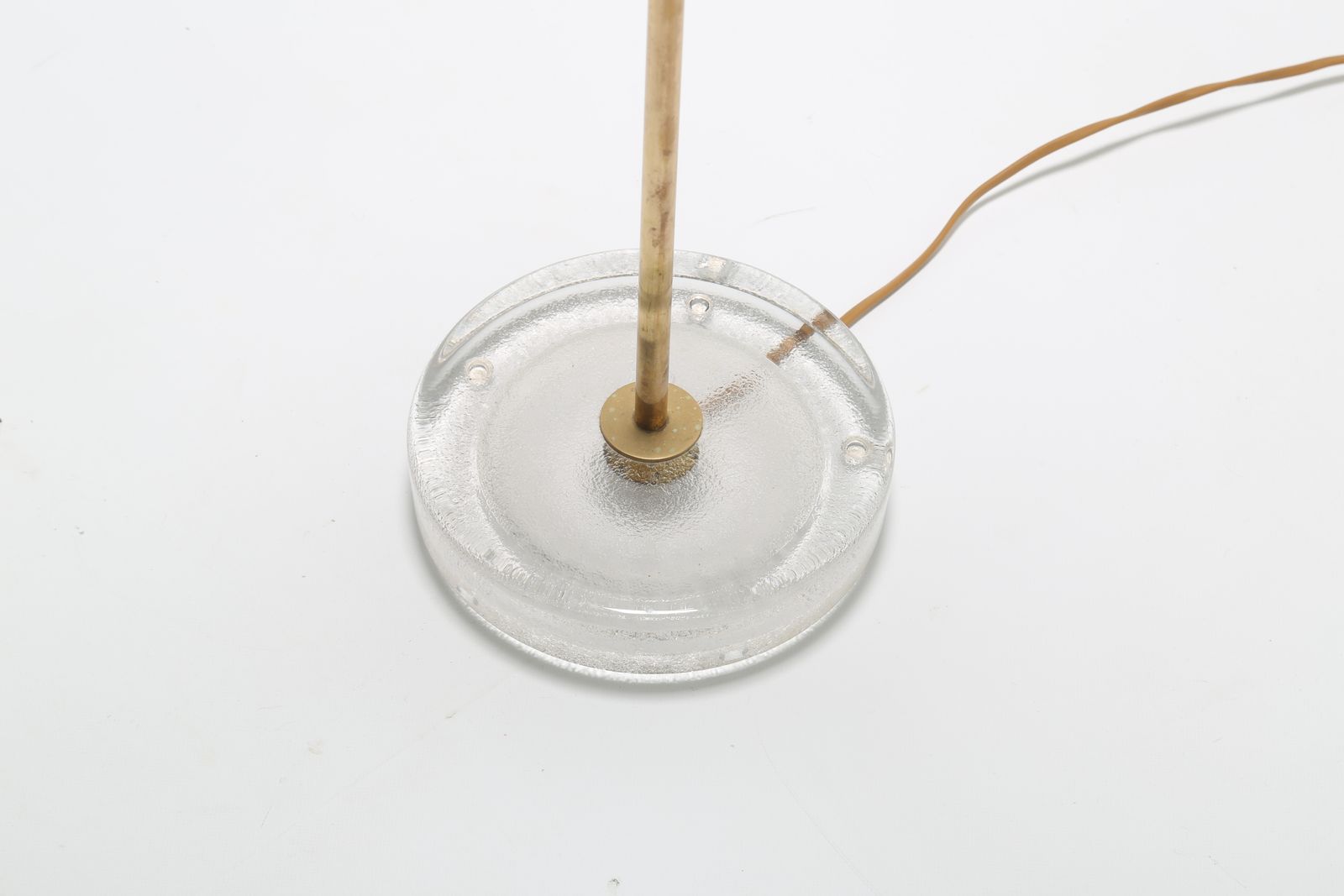Mid Century Swedish Brass And Frosted Glass Floor Lamp By Falkenbergs Belysning, 1960s photo furniture