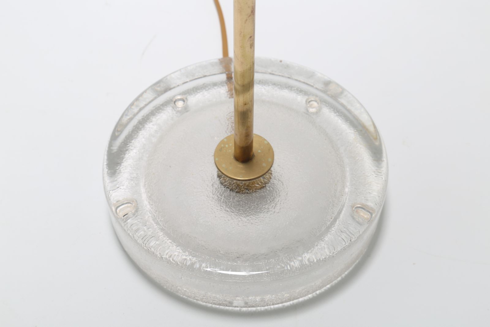Lighting Mid Century Swedish Brass And Frosted Glass Floor Lamp By Falkenbergs Belysning, 1960s photo