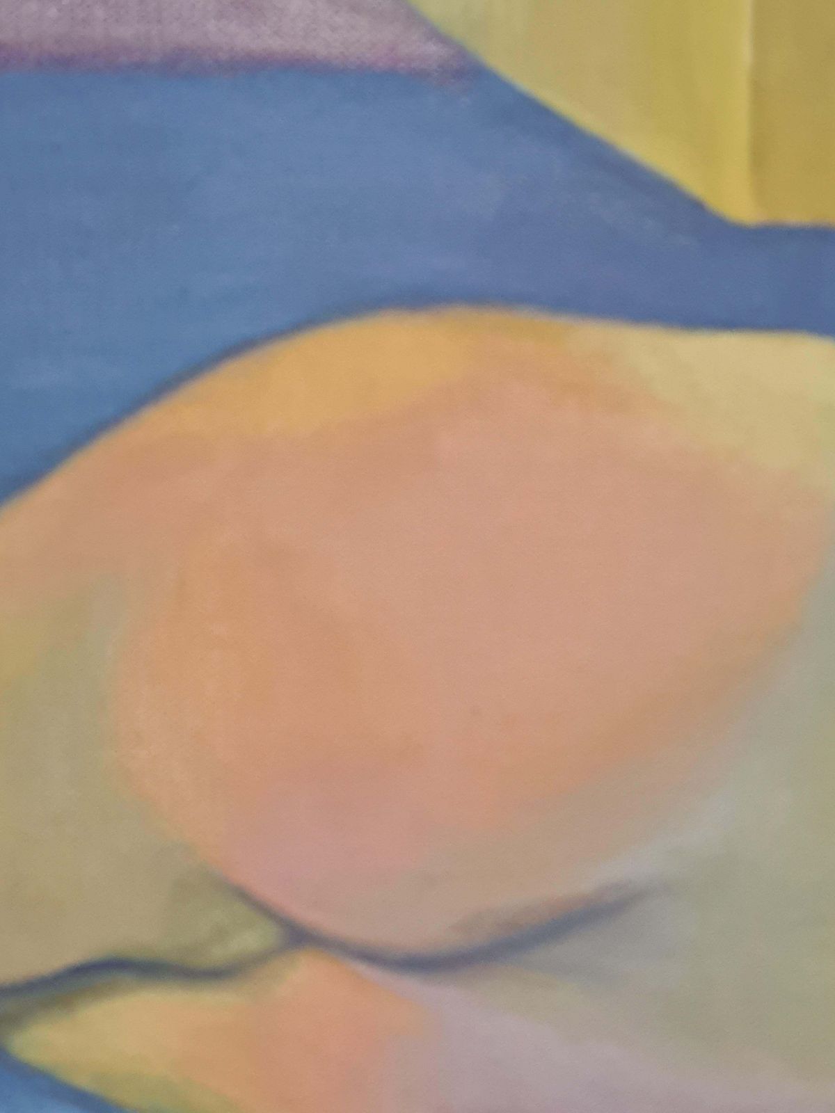Surrealist Colourful Female Nude Painting, Oil On Canvas, After De Chirico photo 674.0