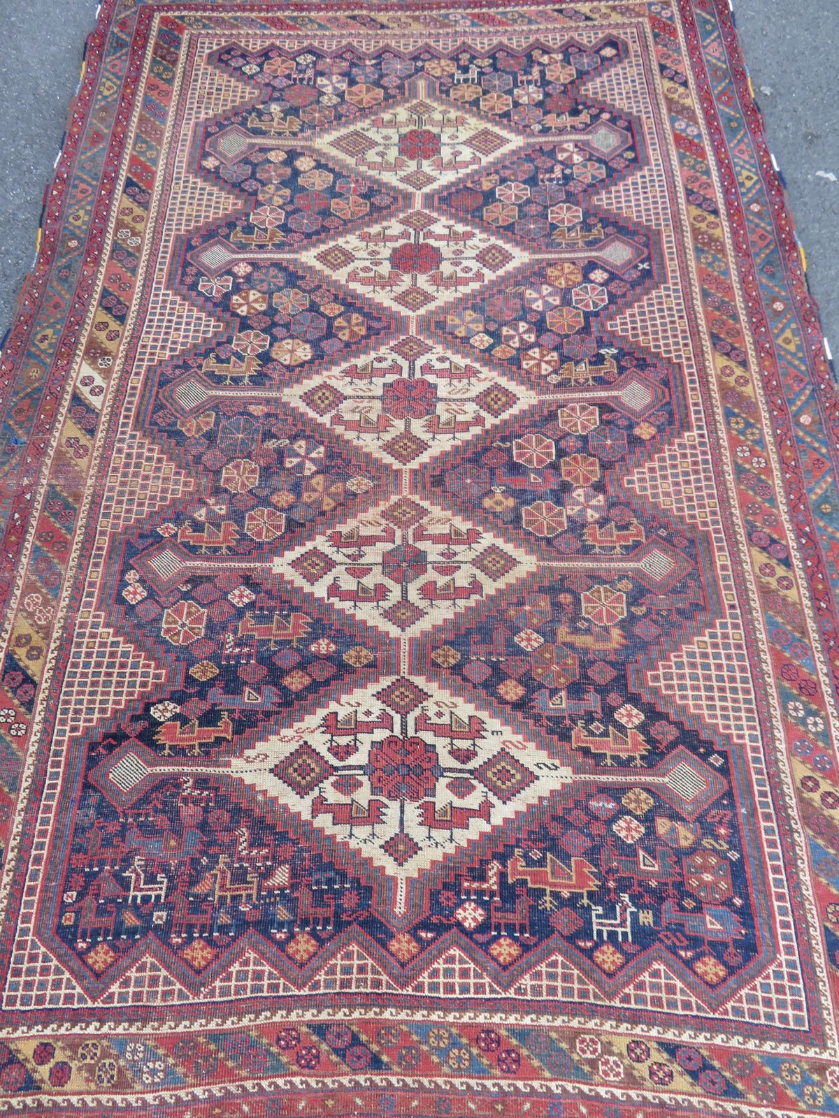 Antique Large Arab  Rug. Arab Tribes. 265cm X 154cm. photo for sale