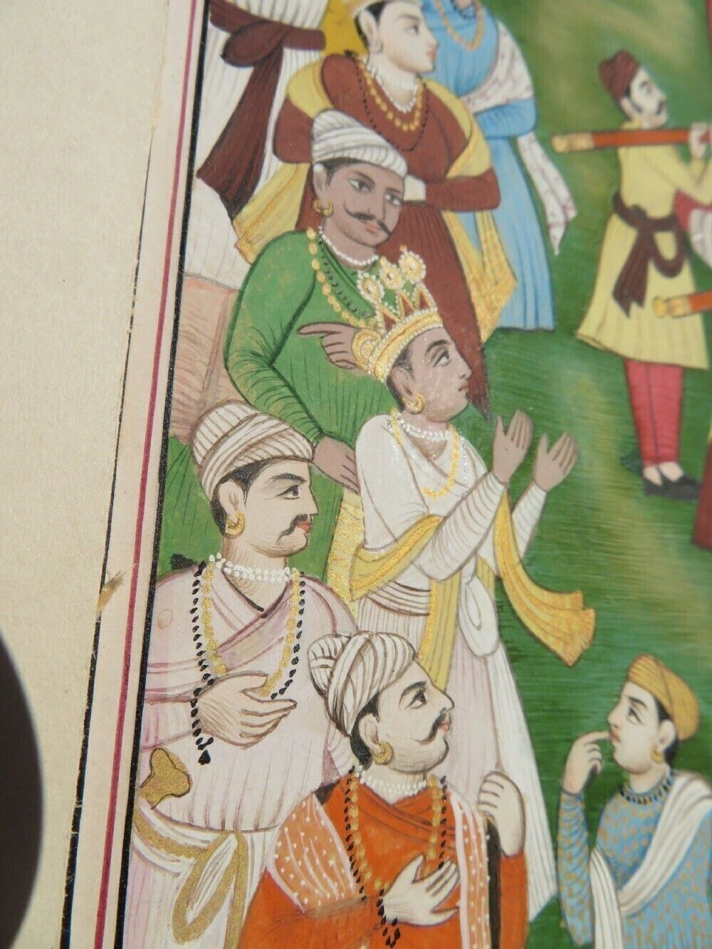 photo buy Antique Indian Miniature Painting; An Illustration From The Mahabharata Damayanti's Wedding Choice