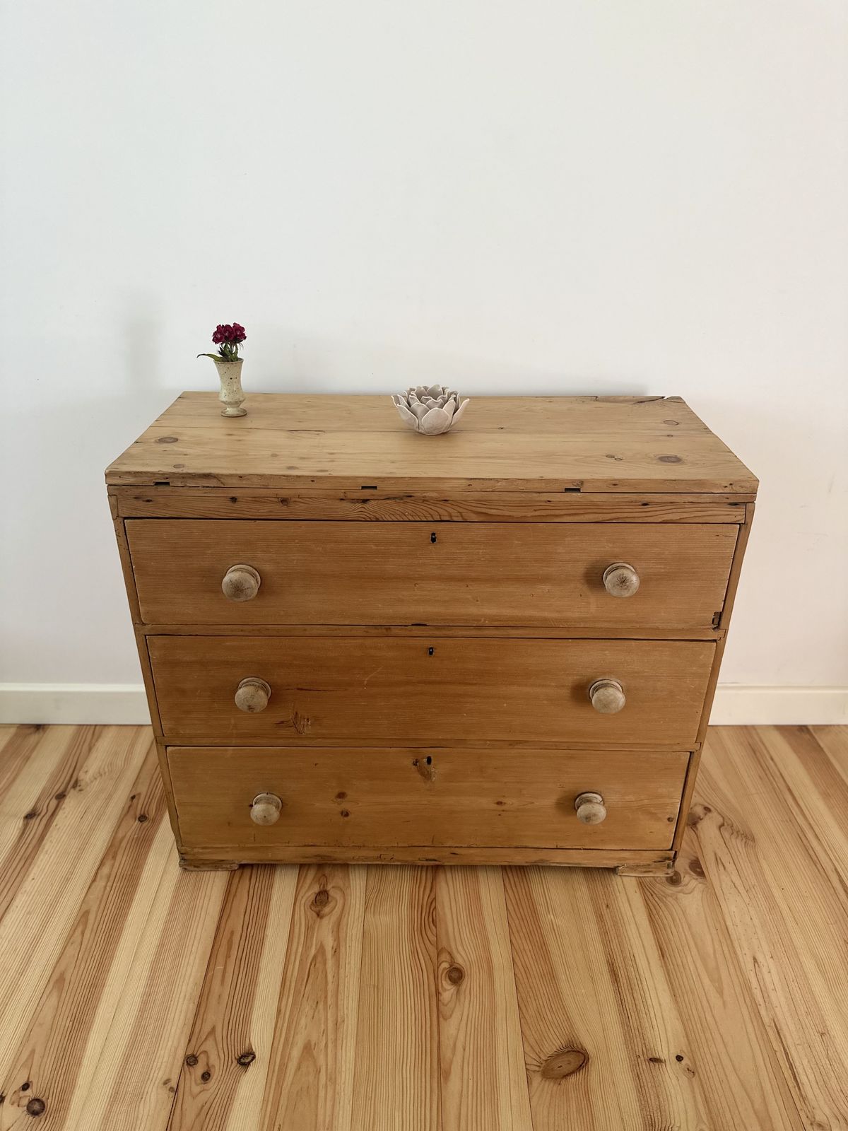 Antique Pine Chest Of Drawers Stripped Pine photo 350.0
