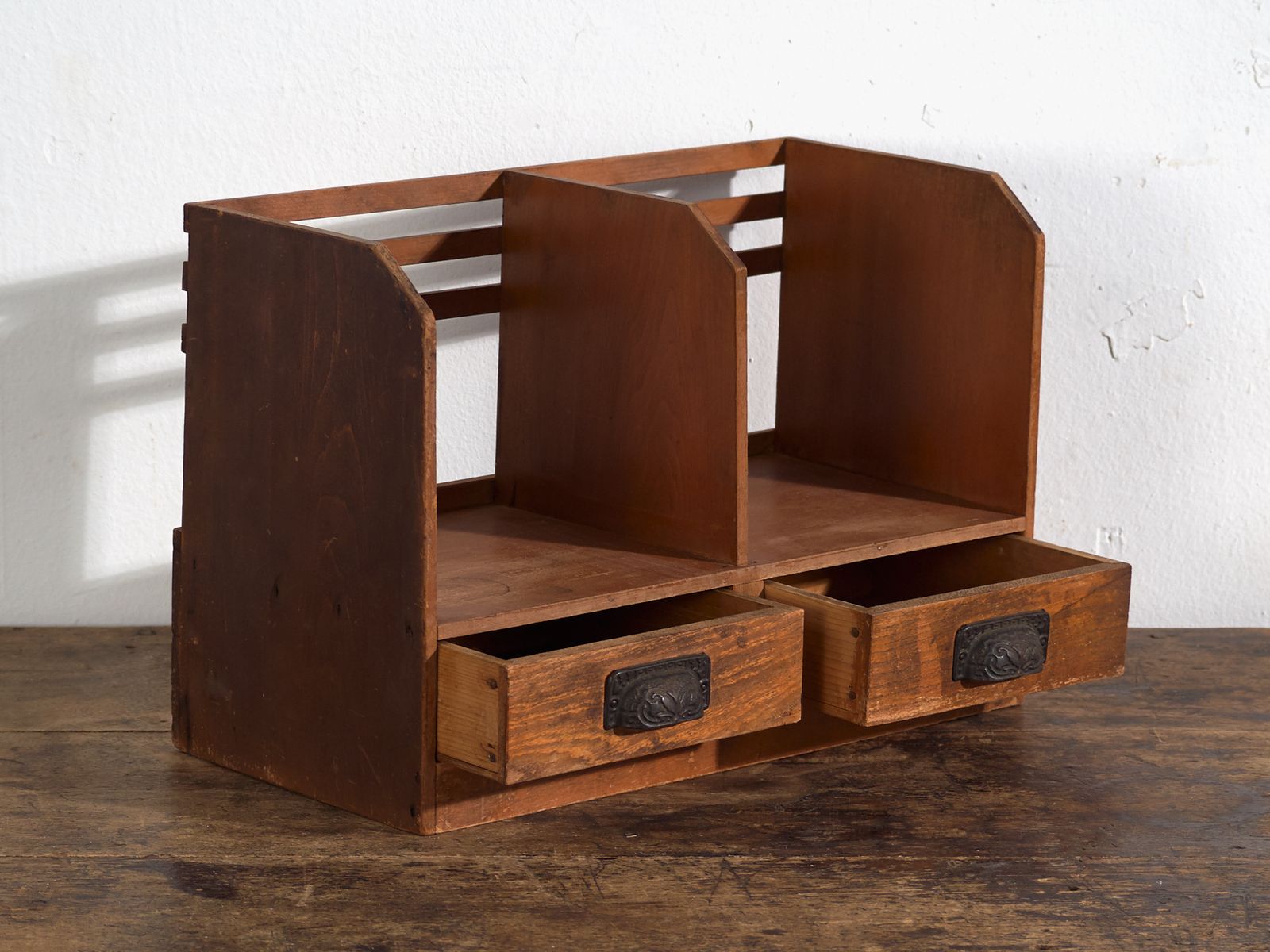 Antique Japanese Desktop Organiser With Compartments And Drawers – Japan, Circa 1930 photo for sale