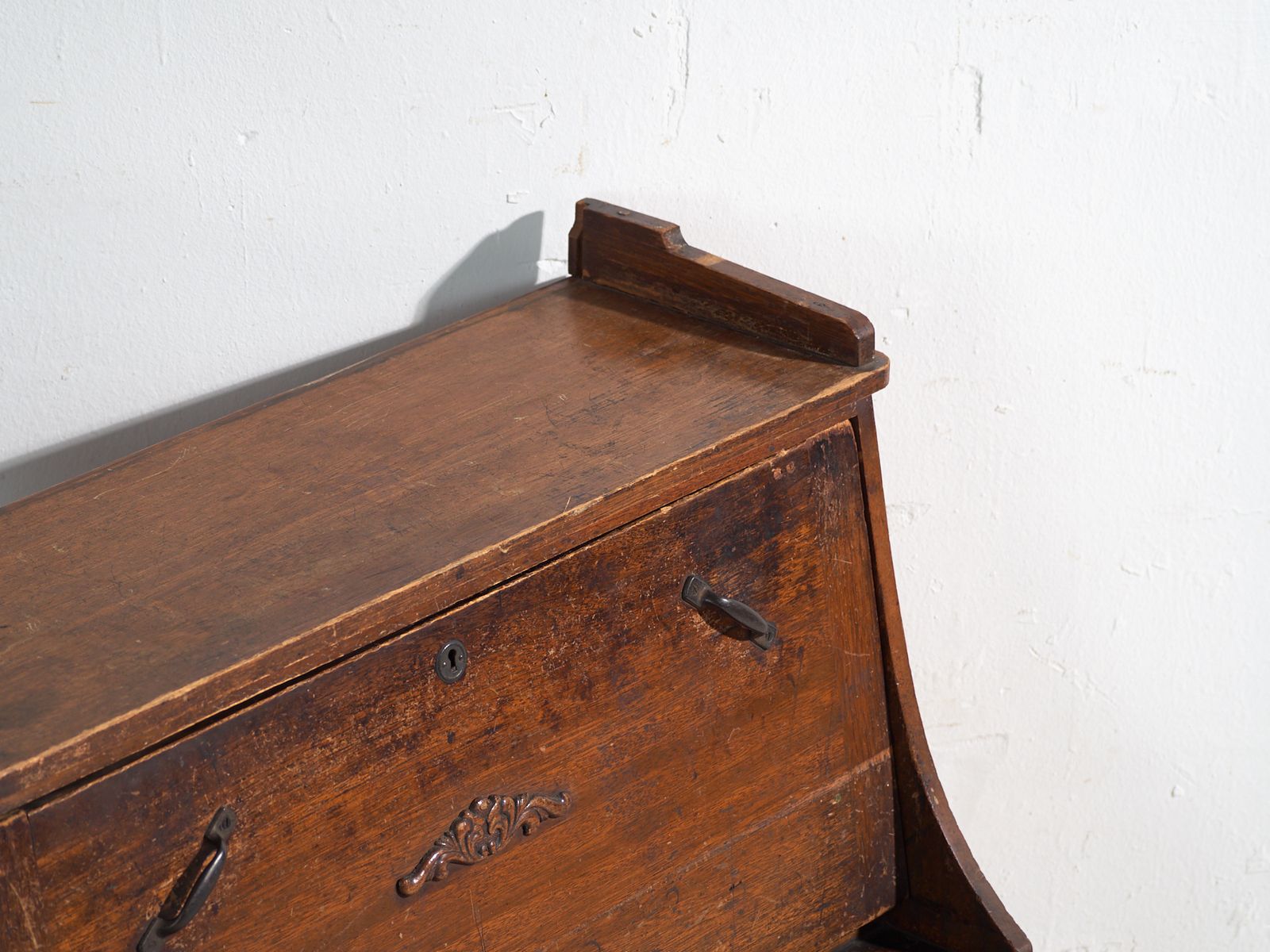Antique Japanese Drop Front Desk – Taishō Period, Japan, Circa 1920 photo furniture