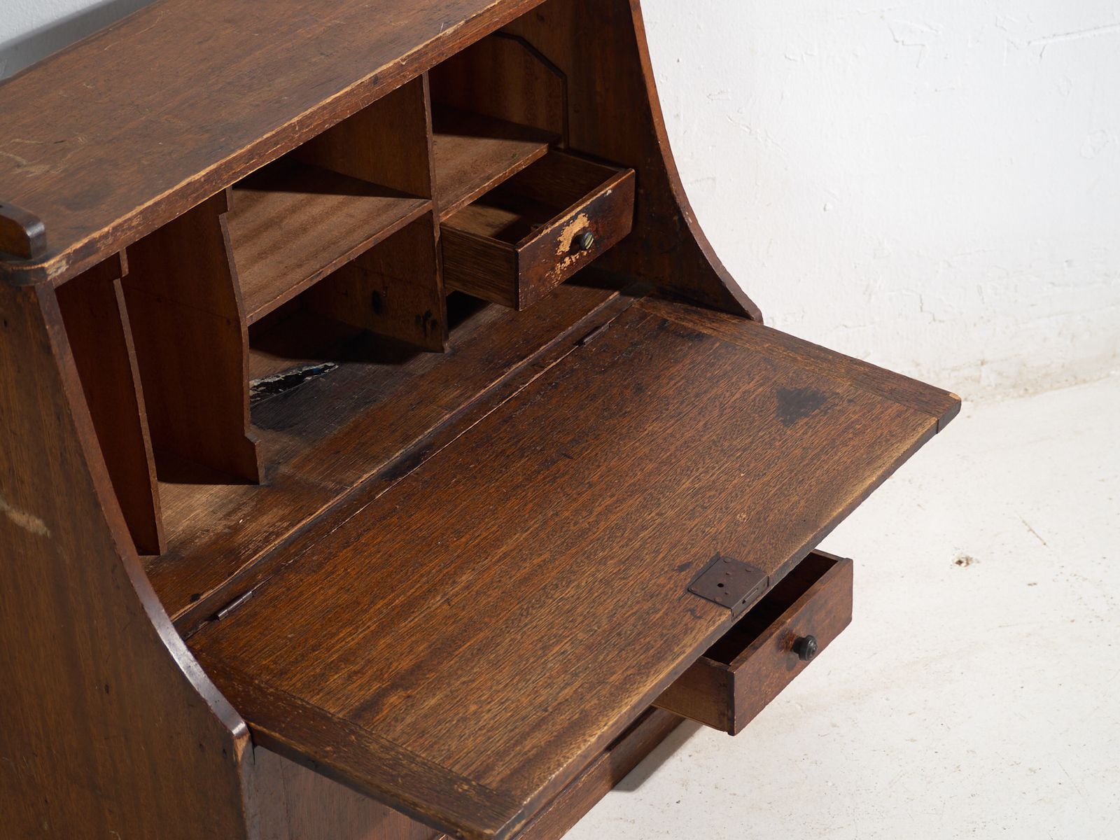 Antique Japanese Drop Front Desk – Taishō Period, Japan, Circa 1920 photo Furniture