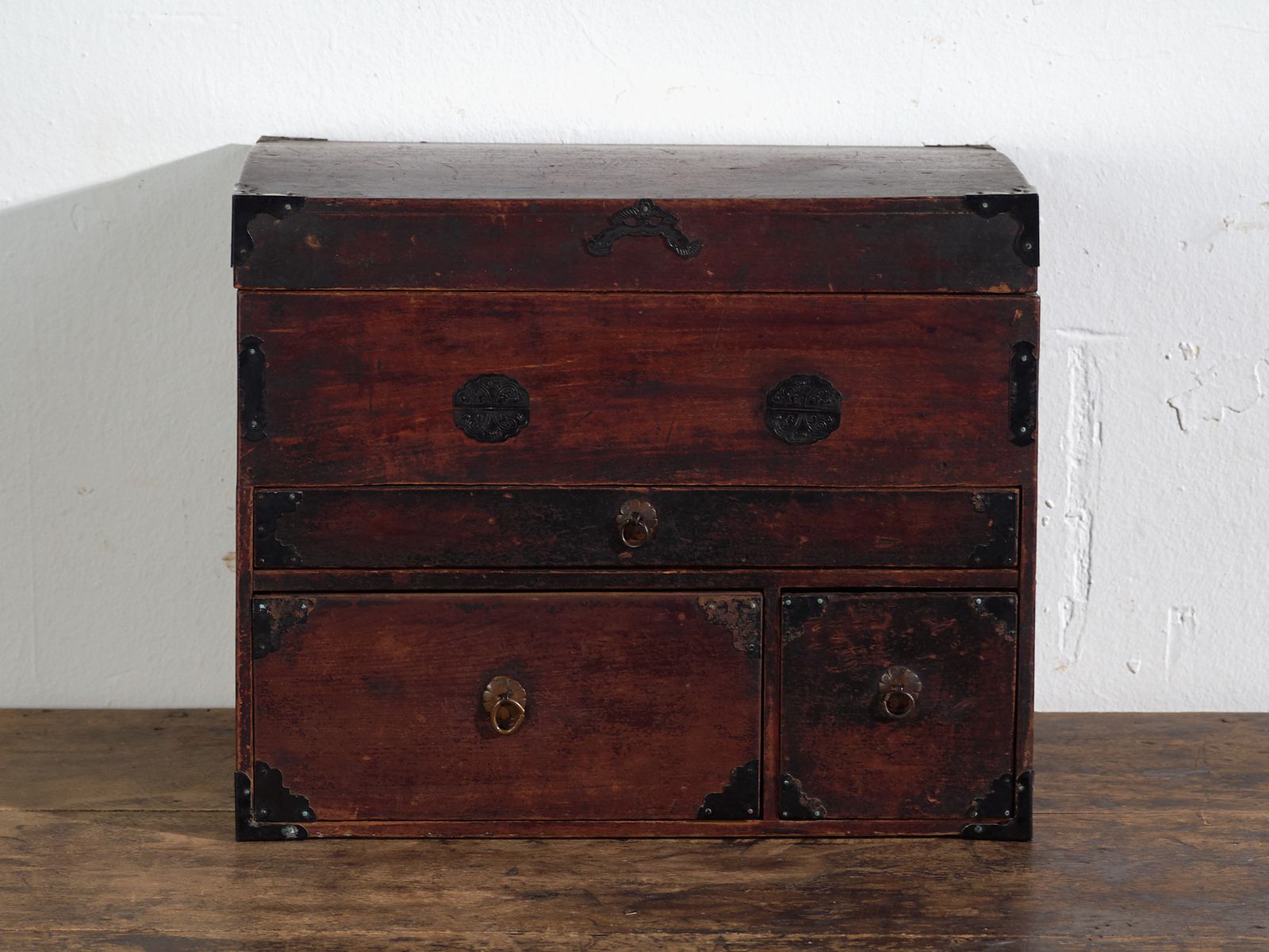 Antique Small Japanese Chest With Drawers And Compartments – Japan, Circa 1900 photo 477.0
