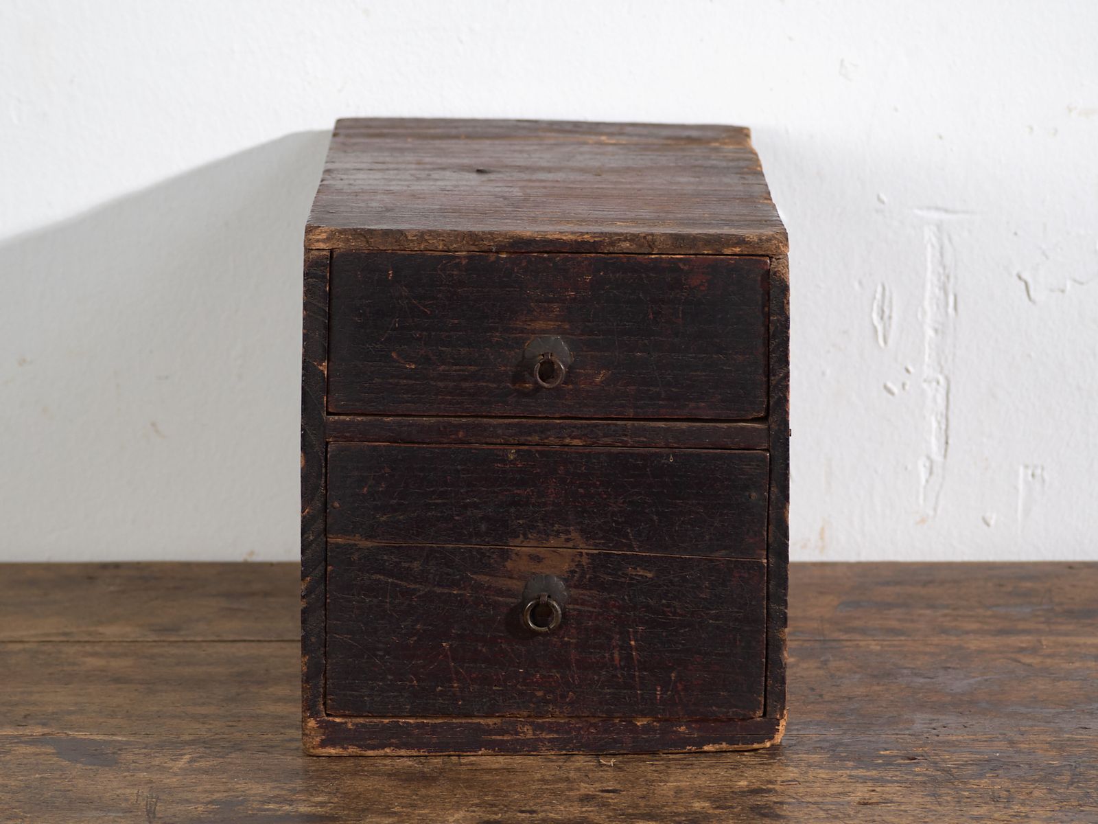 Antique Small Lacquered Japanese Chest With Two Drawers – Japan, Circa 1910 photo Furniture