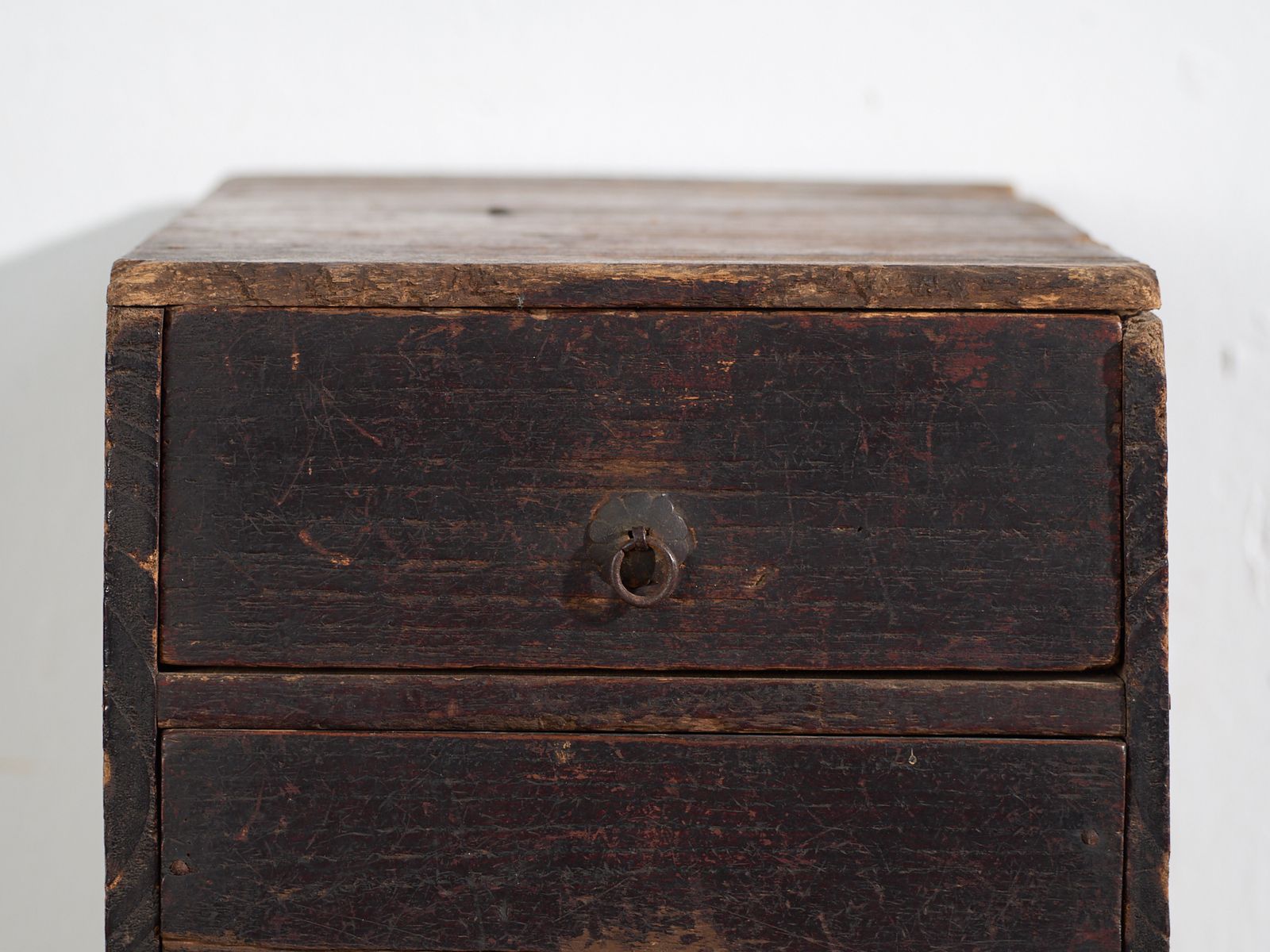 Antique Small Lacquered Japanese Chest With Two Drawers – Japan, Circa 1910 photo 413.0