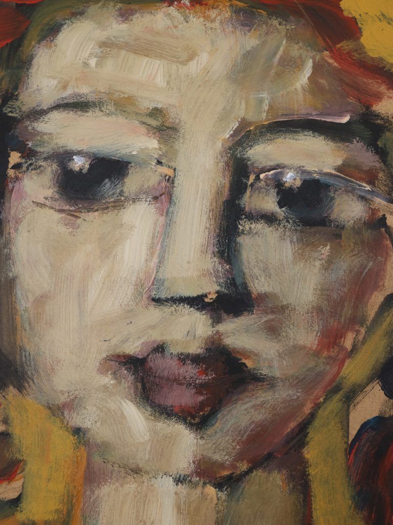 Harry Charles Tim Neo Expressionist Acrylic Painting ‘Harvest Boss’ – Longhead Series, 2026 photo buy