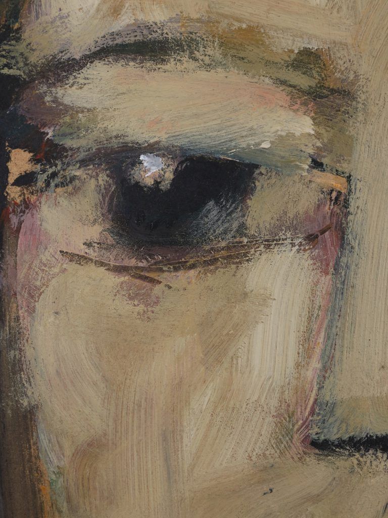 photo furniture Harry Charles Tim Neo Expressionist Acrylic Painting ‘Harvest Boss’ – Longhead Series, 2026