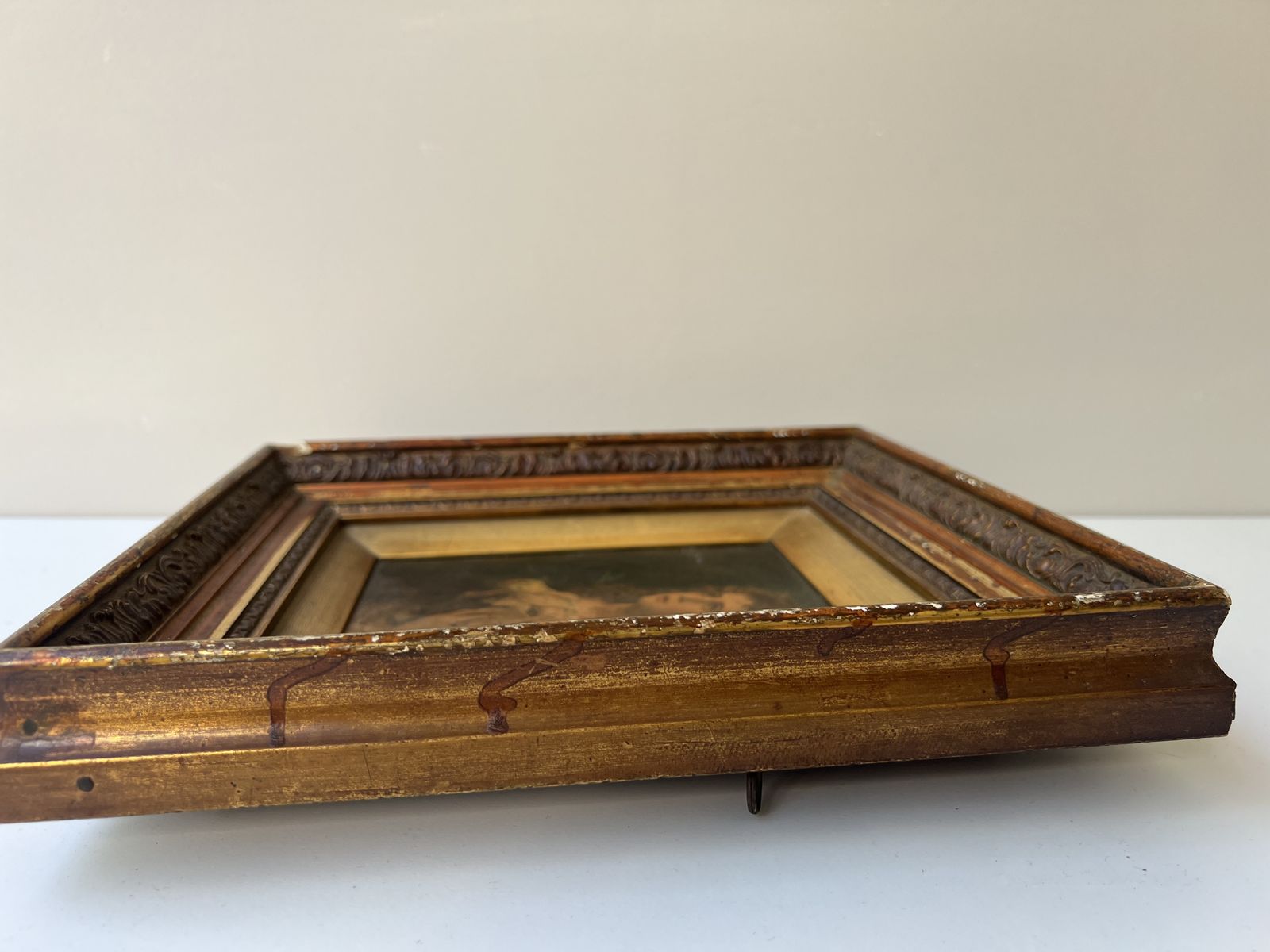 photo furniture Victorian Framed Portrait Of A Young Lady With Ornate Wooden Frame
