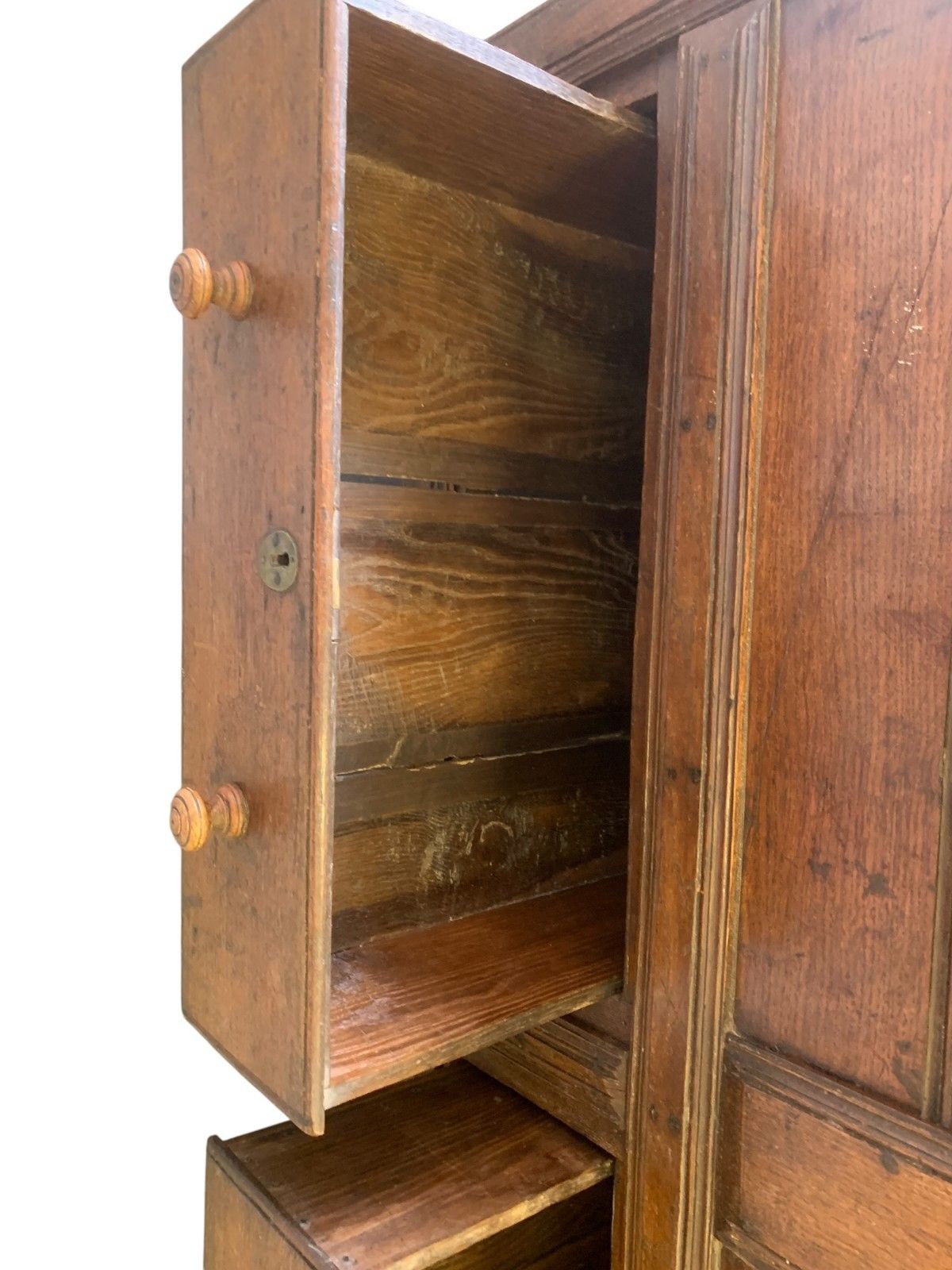 photo for sale Antique Georgian Oak Mule Chest Blanket Box Drawers Coffee Table Trunk C.1800