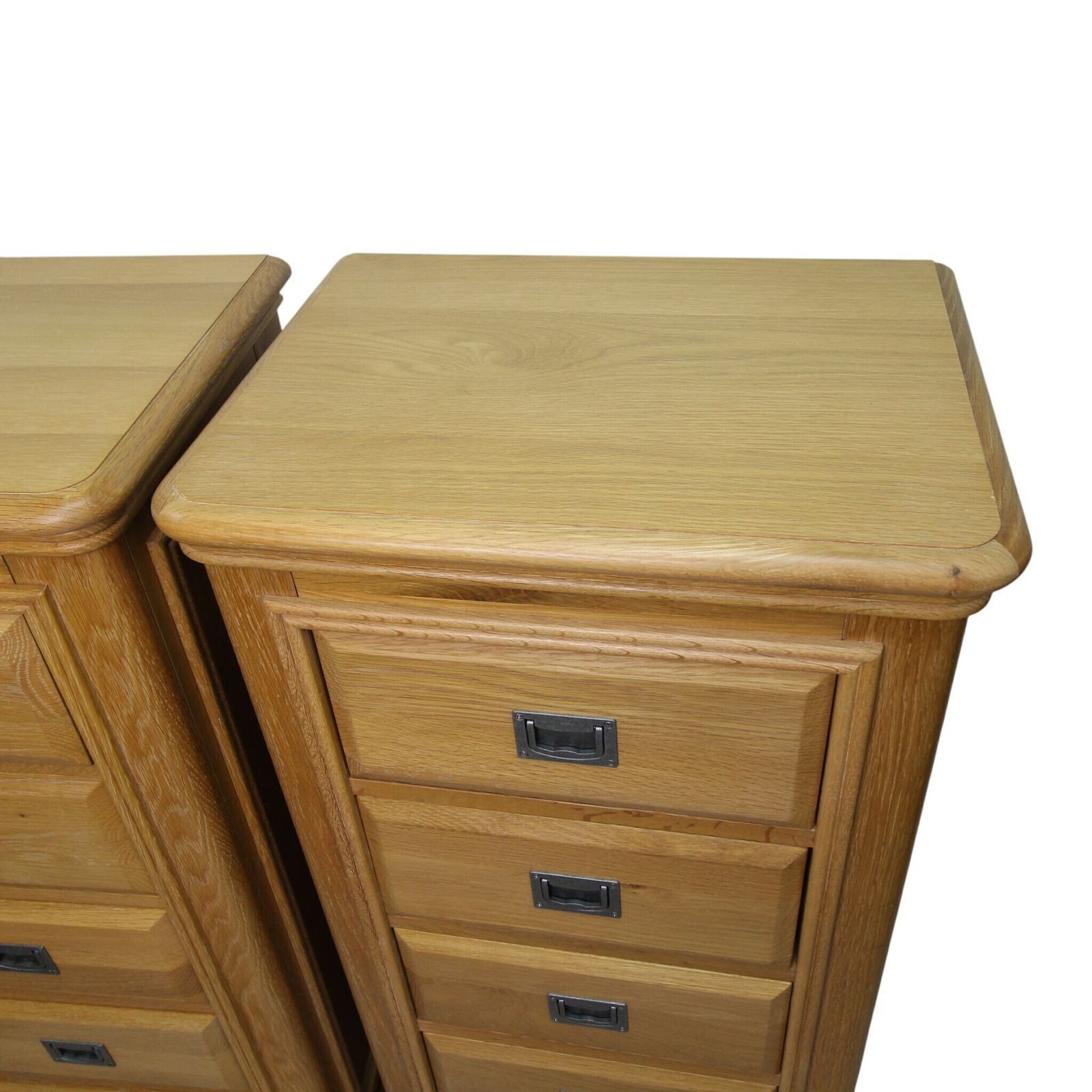Pair Of Oak Tallboy / Chest Of Drawers photo 495.0