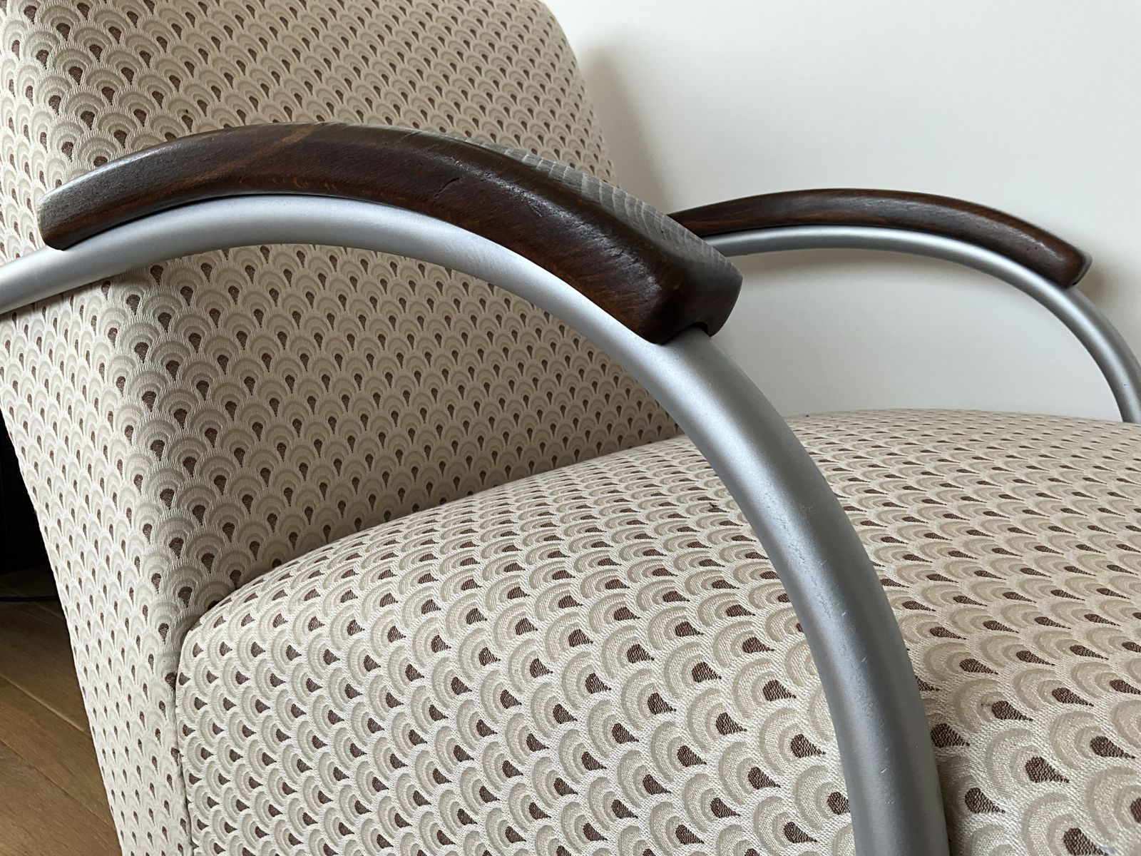 Bauhaus Lounge Chairs From Mücke Melder, 1930s, Set Of 2, Reupholstered photo for sale