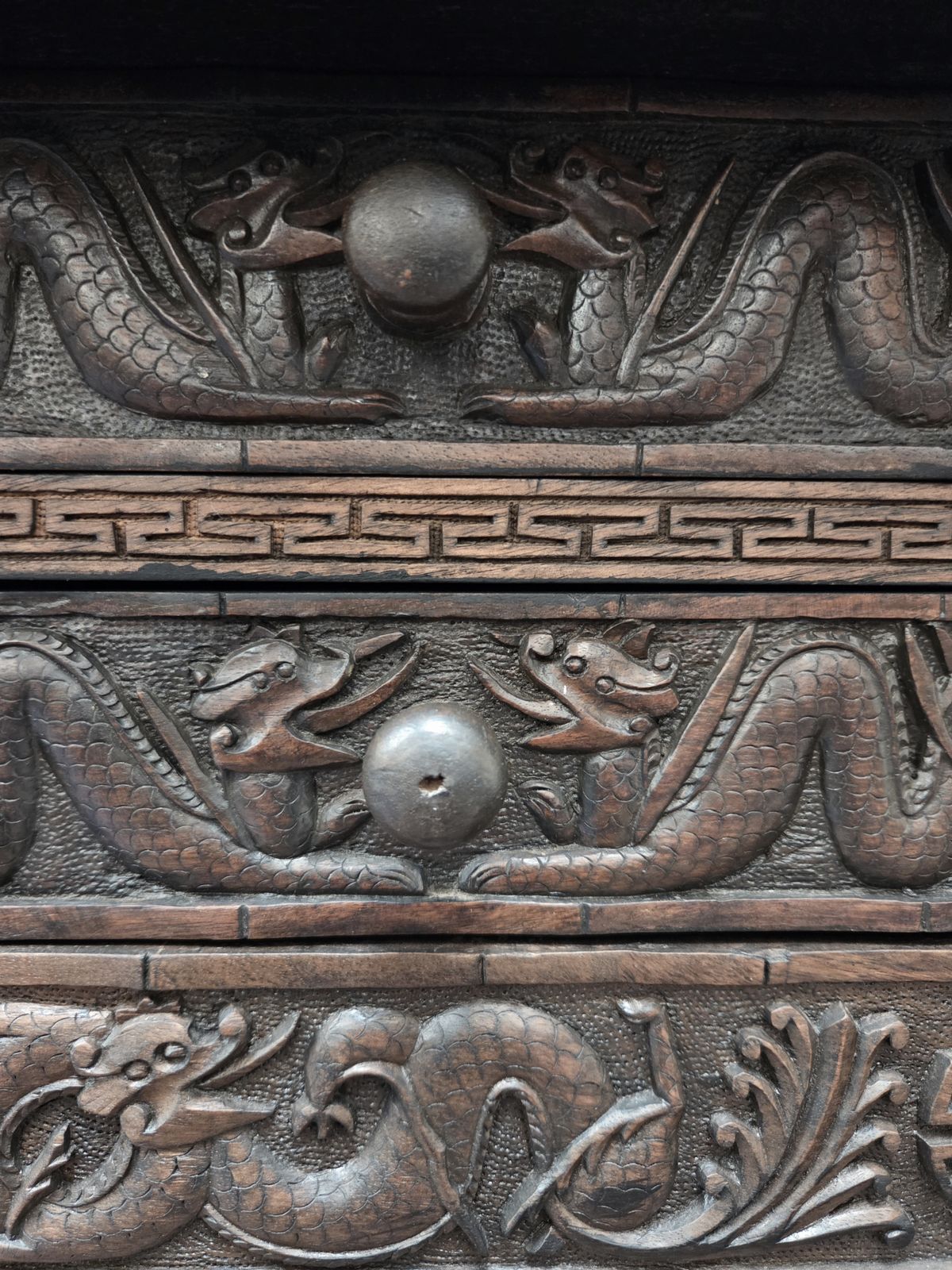 photo for sale Early 20th Century Japanese Export Dragon Desk