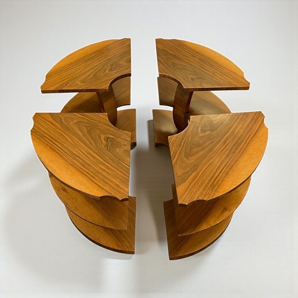 Art Deco Nest Of Five Tables By Harry And Lou Epstein photo vintage