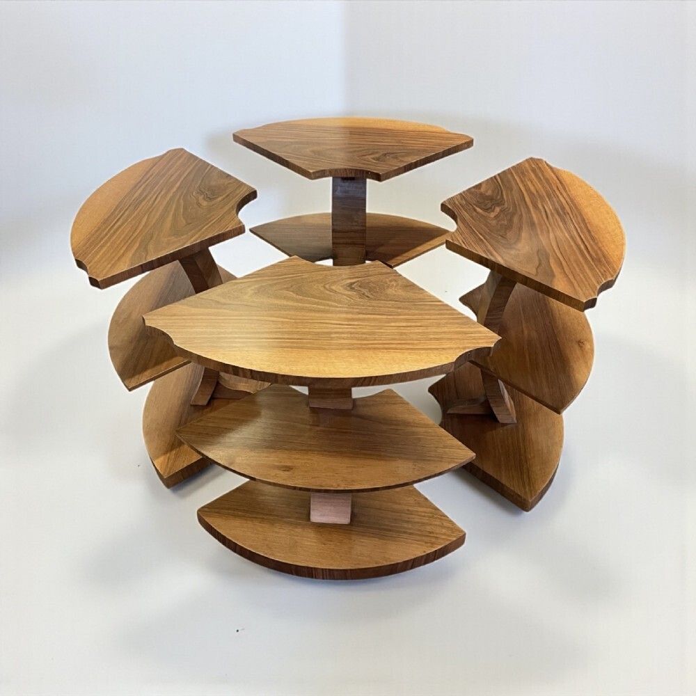 photo furniture Art Deco Nest Of Five Tables By Harry And Lou Epstein