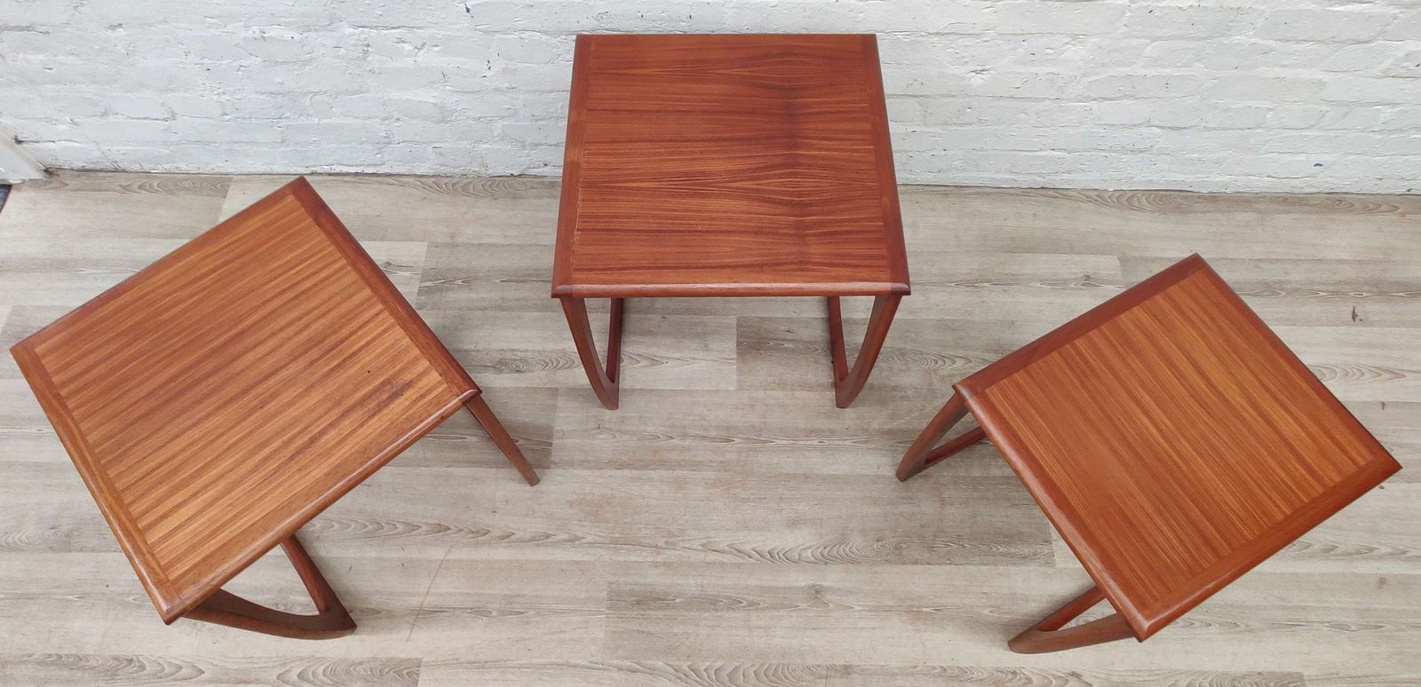 Mid Century Teak Nest Of Tables By Sunelm photo Furniture