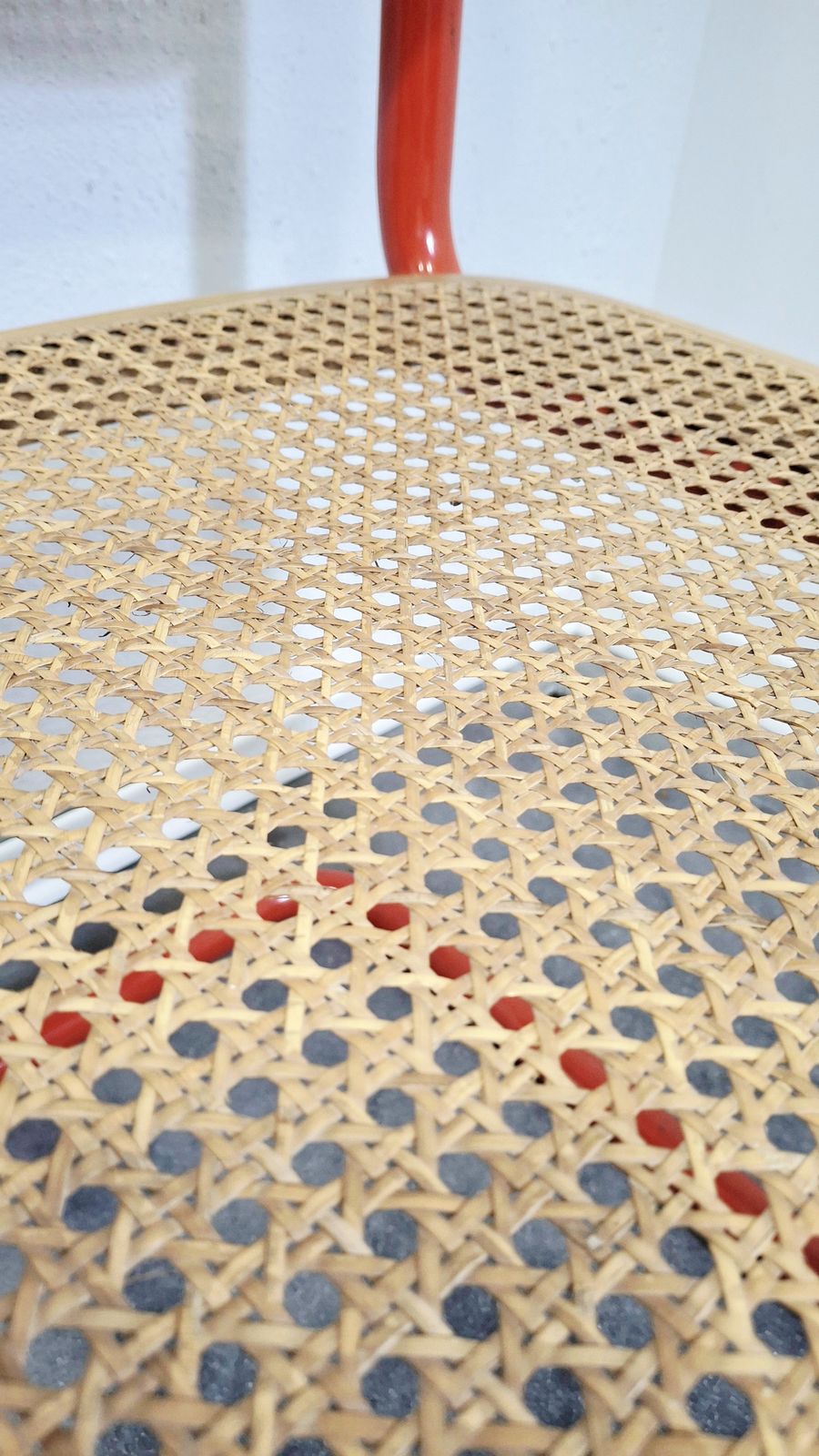 80s Red Tubular Cantilever Chair photo 980.0