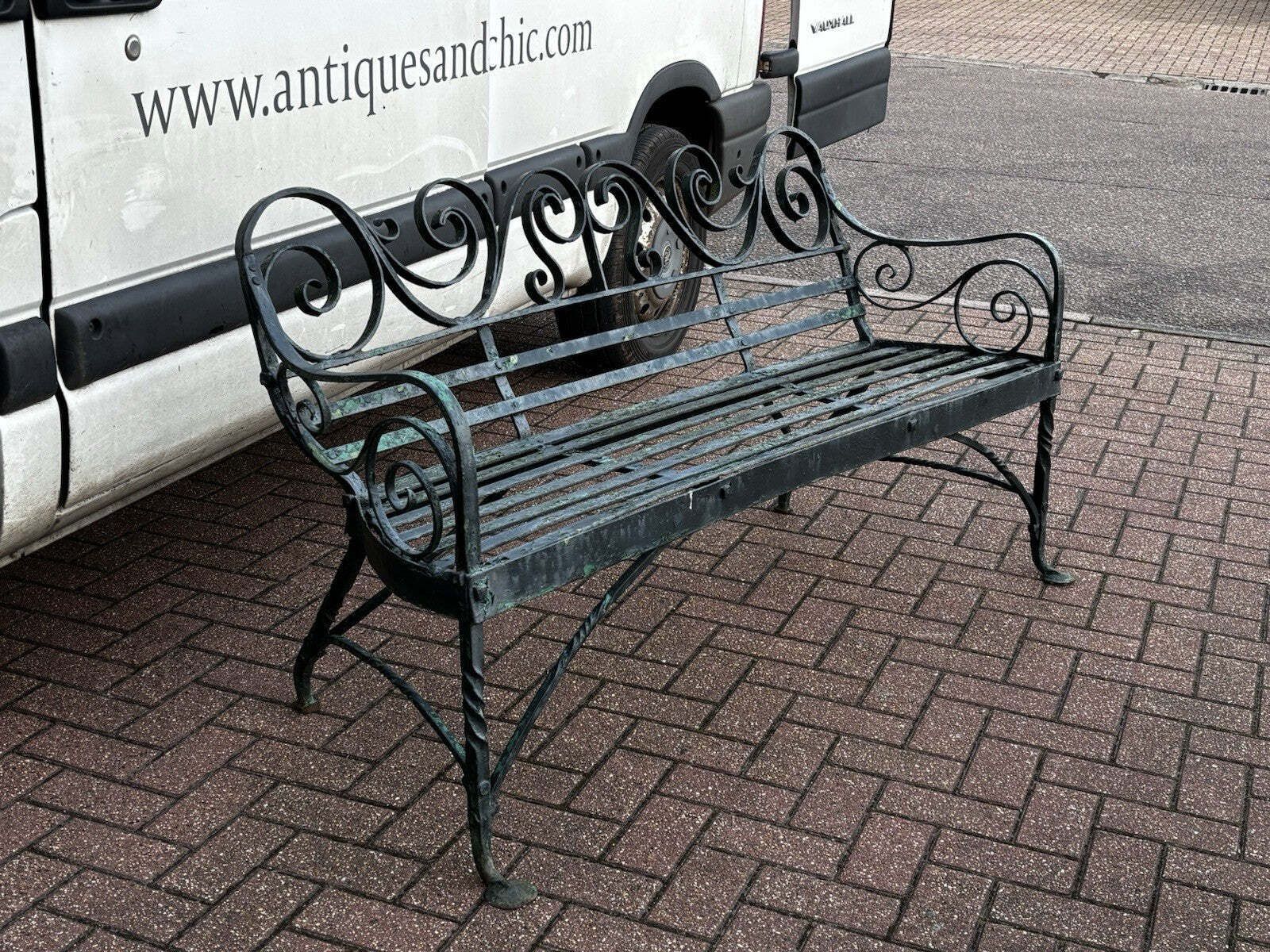 Garden Furniture Regency Iron Garden Bench. Superb Quality. photo