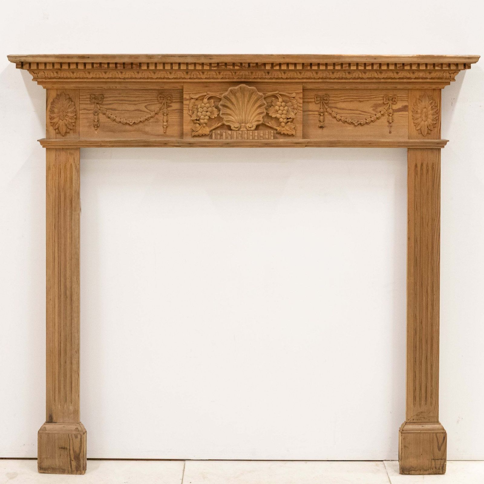 Antique Ornate Wooden Fireplace Surround photo Home Fixtures