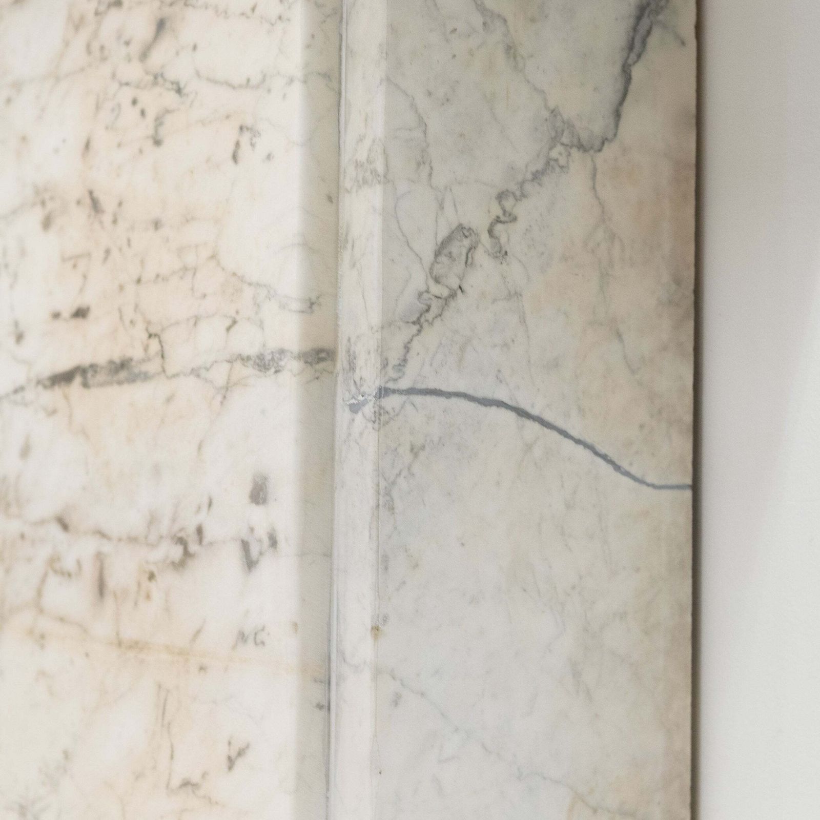 photo for sale Antique Carrara Marble Late Georgian Fireplace Surround