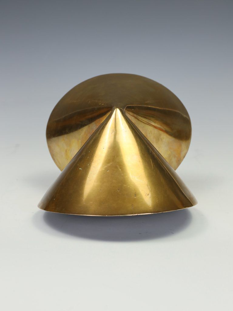 photo furniture Mid Century Modern British Abstract Bronze Sculpture By 'Wd' – Dated 1966