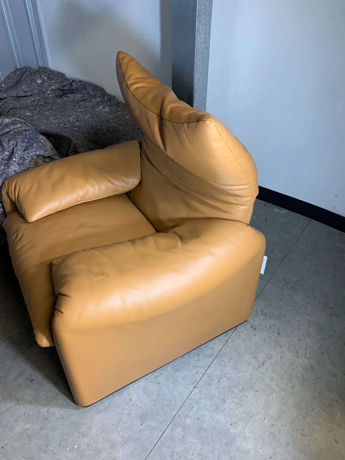 Maralunga Armchair Cognac Leather+ 2 Seater Maralunga Setee photo 2500.0
