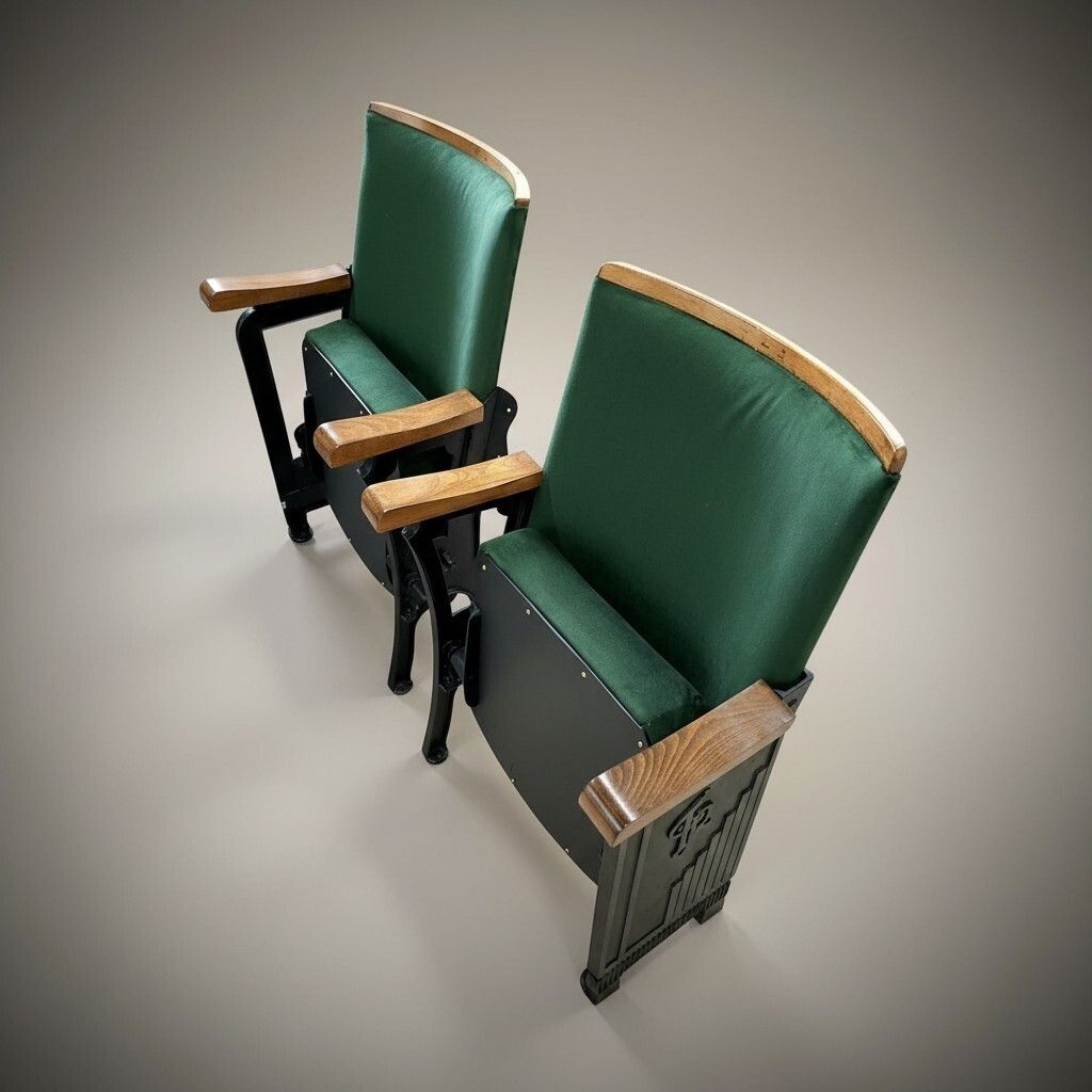 Vintage Theatre Royal Seating Pair photo vinterior