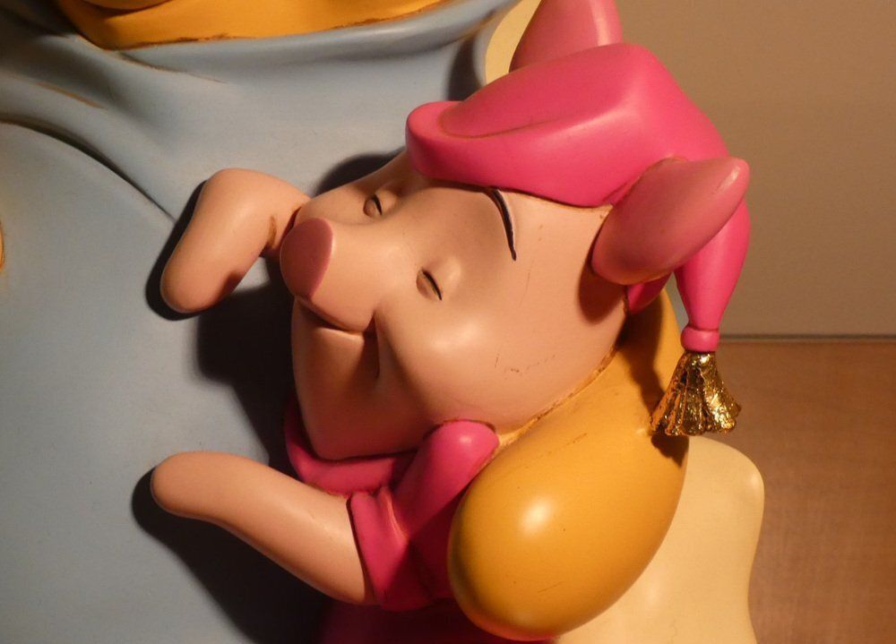 photo for sale Ceramic & Resin Winnie The Pooh & Piglet Figurine By Peter Mook For Disney, USA, 2000s
