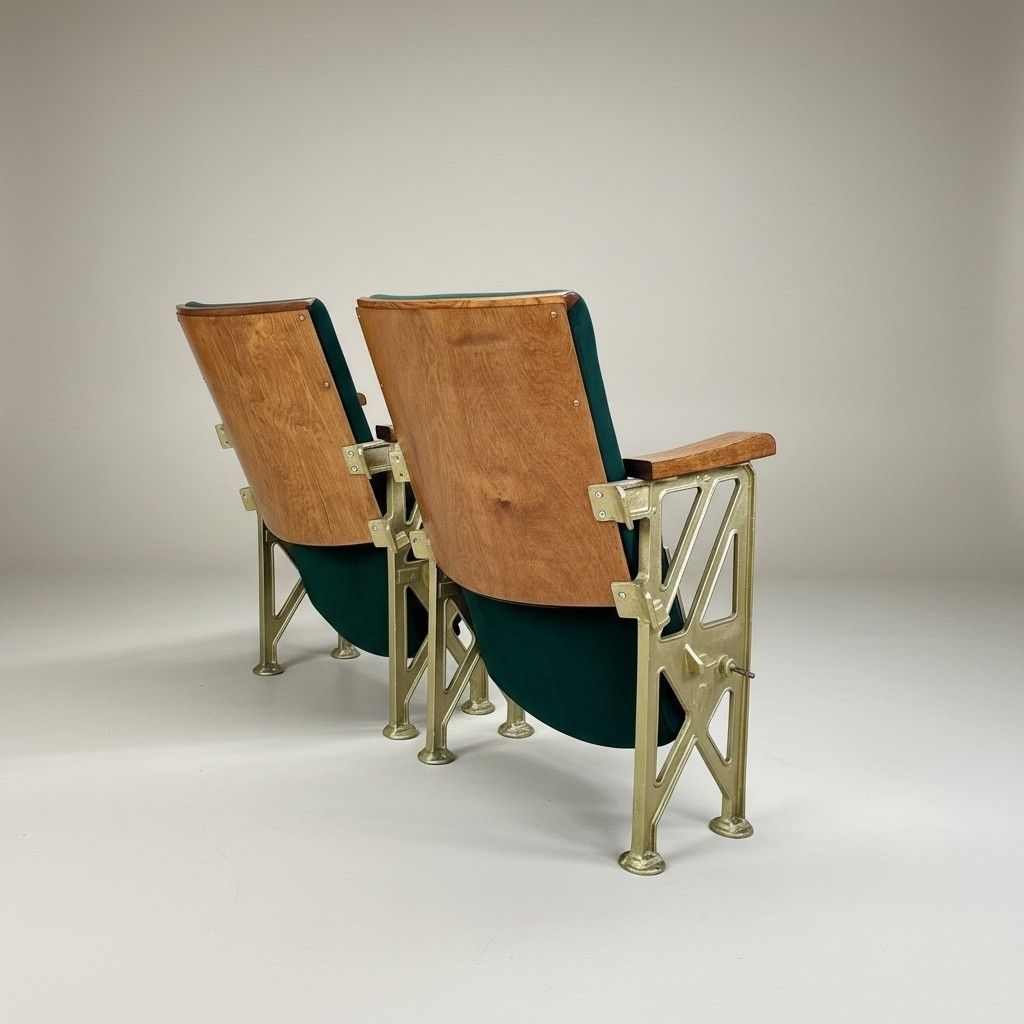 Vintage Theatre Seating (Pair) photo Furniture