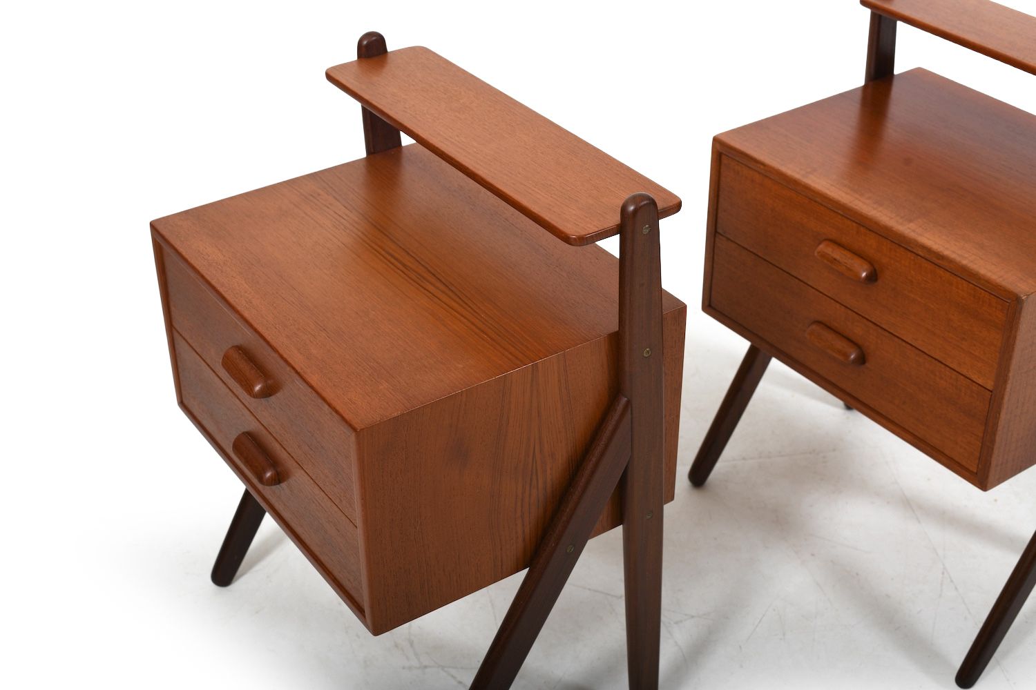 Pair Of Teak Nightstands By Sigfred Omann For ølholm 1960s photo 2350.0