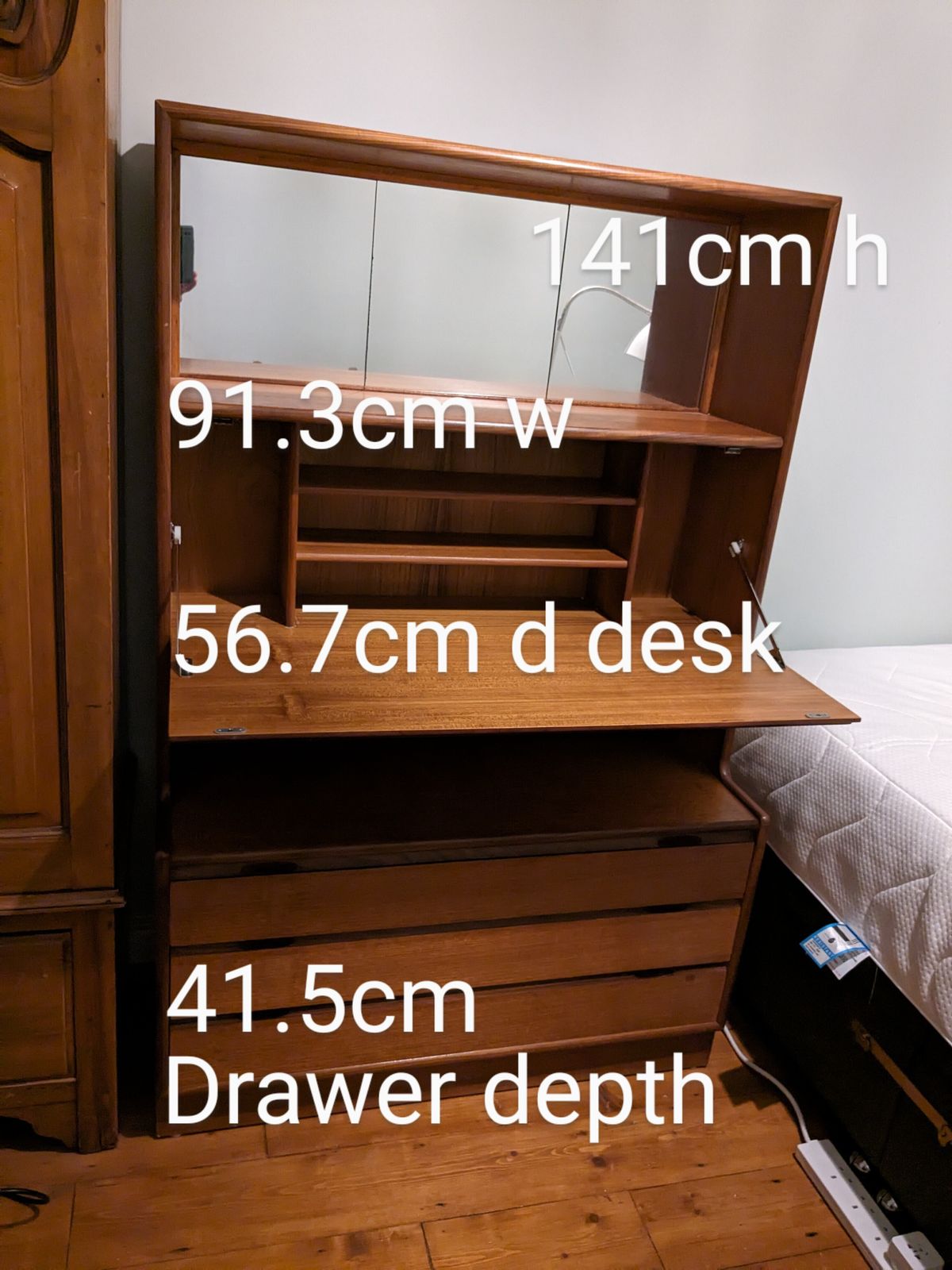 Mid Century Turnidge Of London Secretary Unit photo furniture