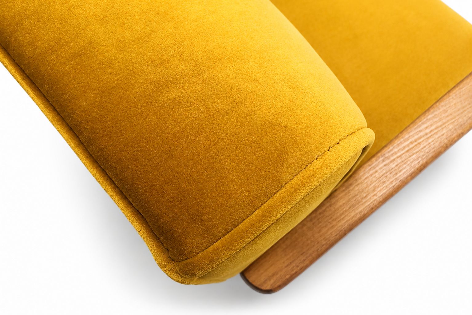 1930 Jindrich Halabala Bentwood Armchair In Goldenrod Velvet photo vintage