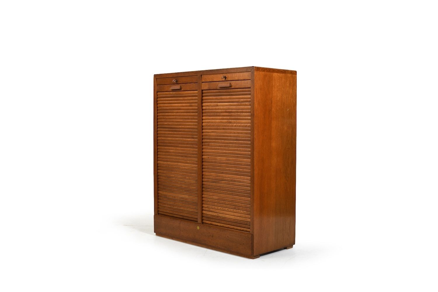 Double Tambourdoor Cabinet, Denmark 1930s photo for sale