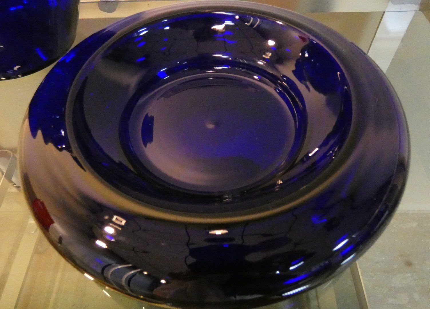 photo furniture Cobalt Blue Vase And Ashtray By Carlo Moretti, 1990s, Set Of 2