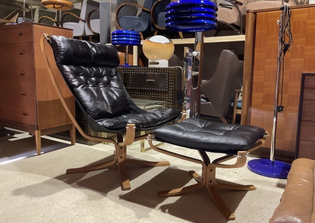 Falcon Lounge Chair & Footstool By Sigurd Ressell For Vatne Mobel Norway photo buy