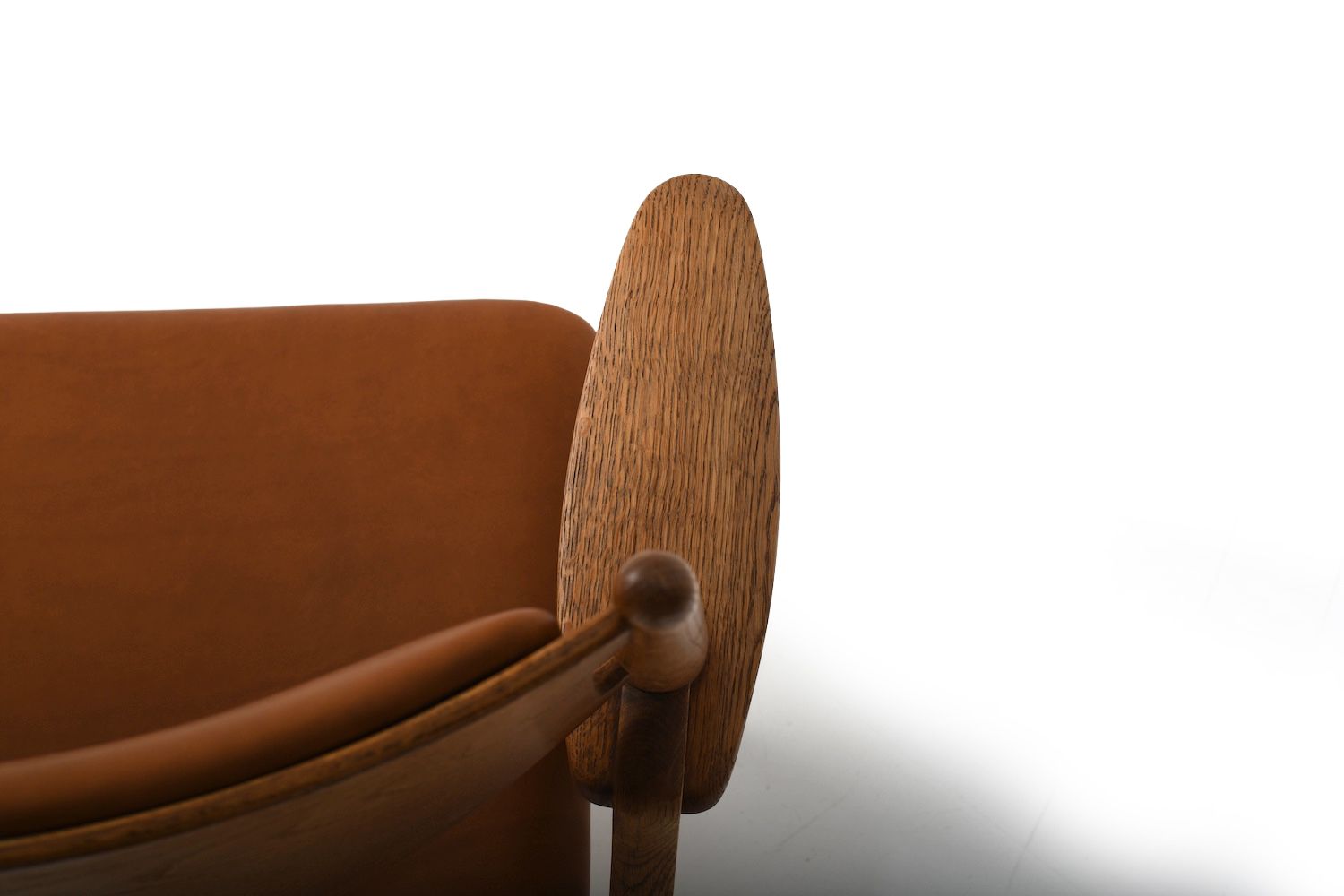 photo furniture Early Pair Ch 28 Oak Easychairs By Hans J. Wegner