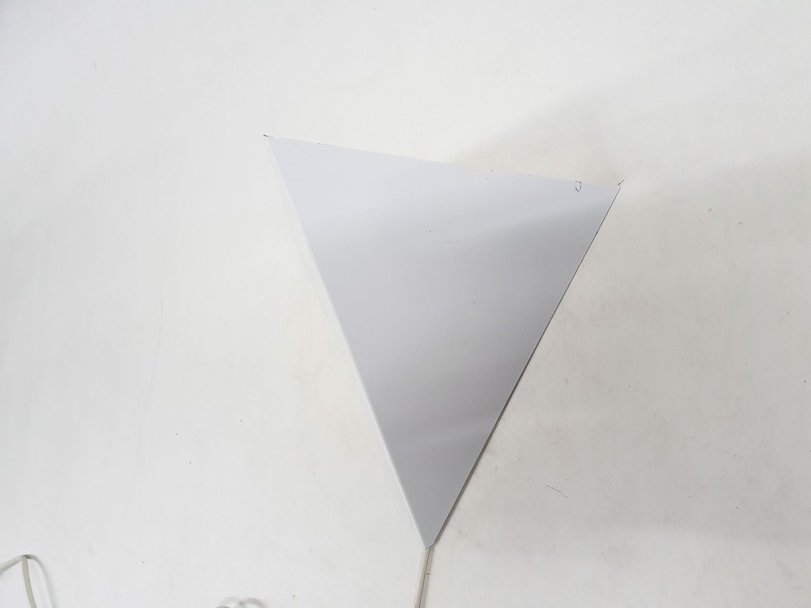 Wit Metalen Geometrische Wandlamp Van Anvia, Nederland, Ca. Jaren 1960 photo 125.0