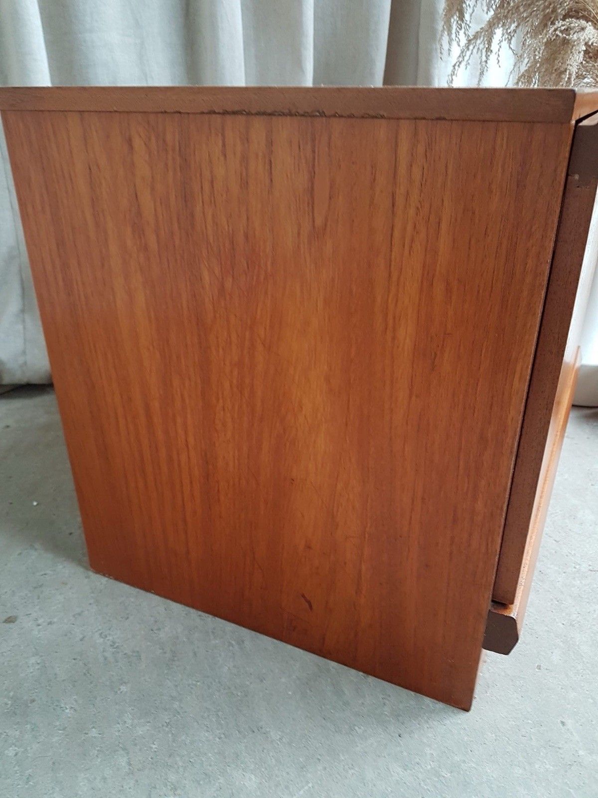 photo vintage Vtg Mid Century Media Tv Record Player Cabinet Compact Sideboard Unit R905