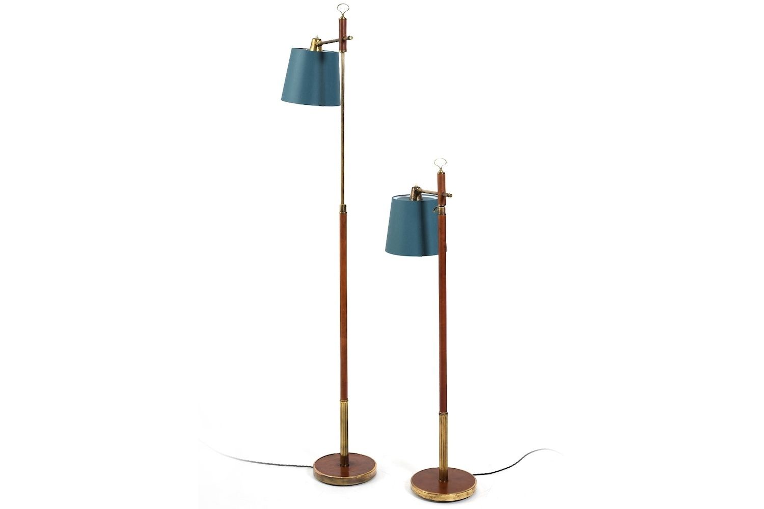 Pair Of 1940s 50s Floorlamps By Lysberg, Hansen & Terp. photo for sale