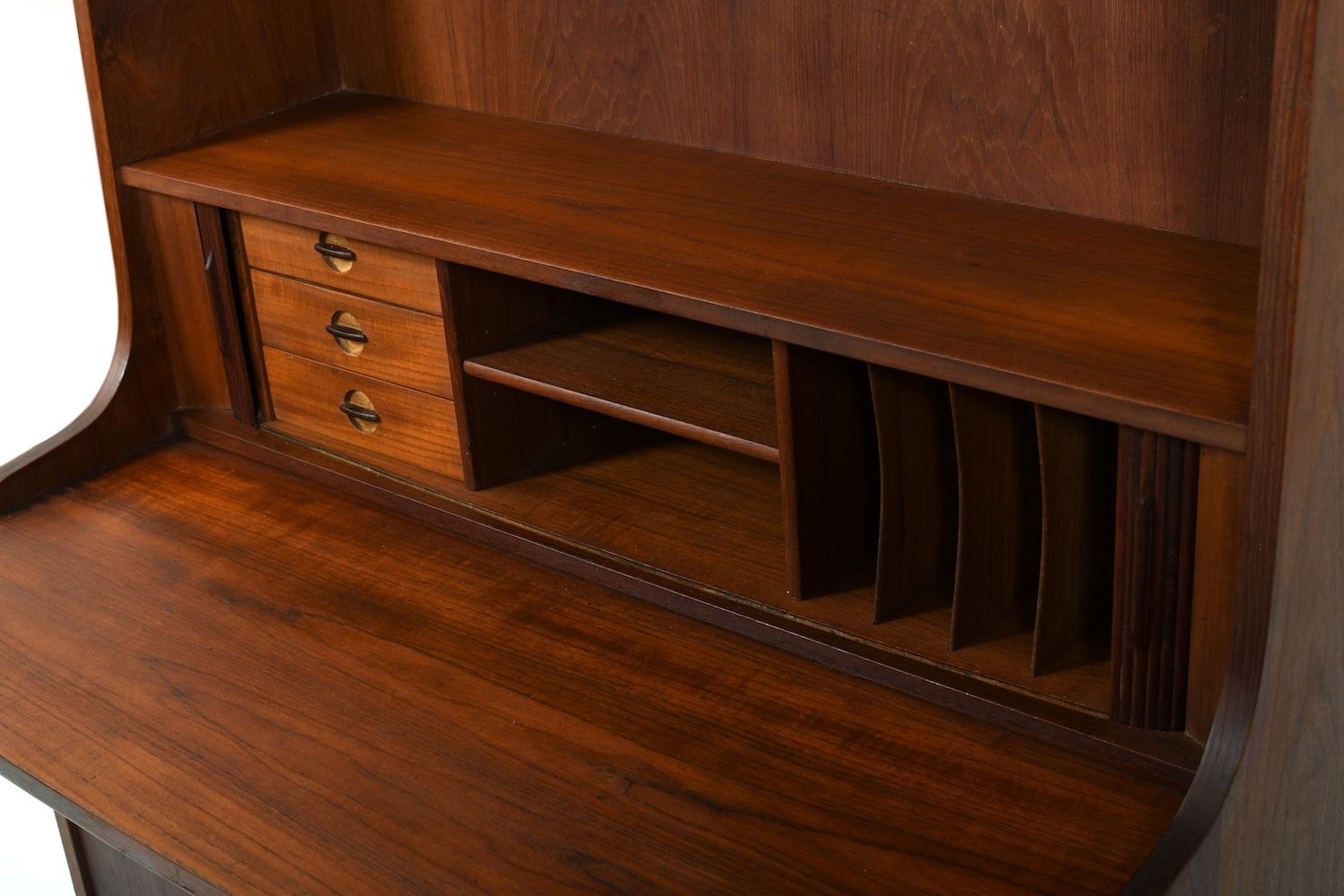 Secretary In Teak By Johannes Sorth For Nexø 1960s photo buy