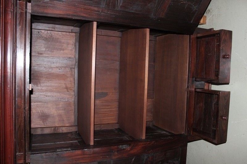 Louis XIV Cabinet In Rosewood 19th photo vintage