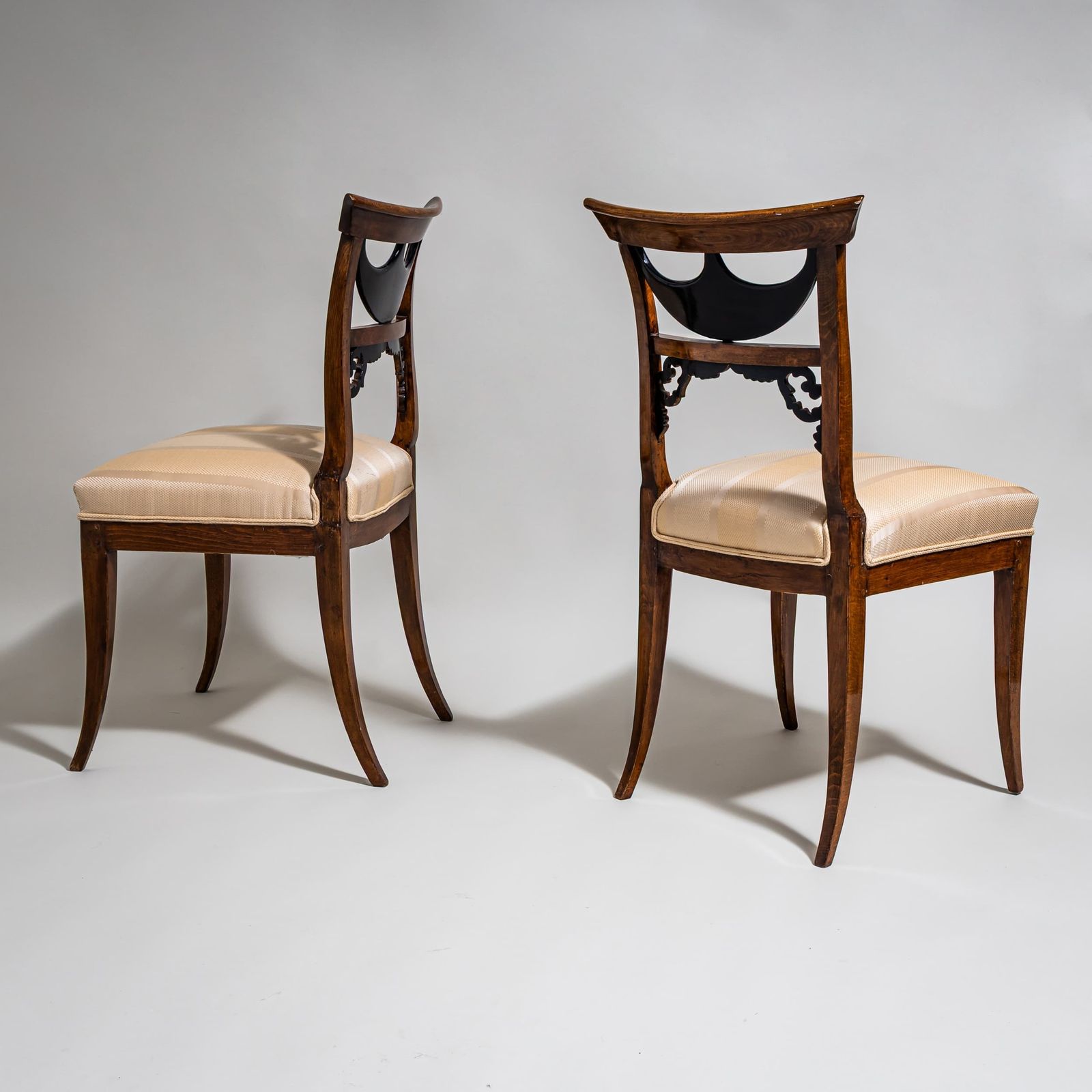 Pair Of Biedermeier Side Chairs, Central Germany, Circa 1835–1840 photo for sale