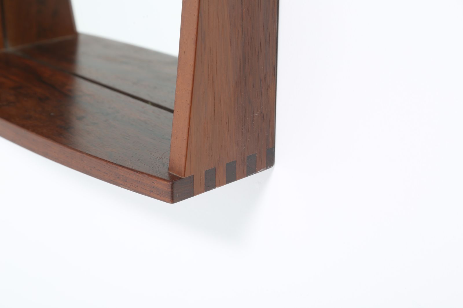Vintage Danish Modern Rosewood Mirror, Attributed To Aksel Kjersgaard, 1960s. photo furniture