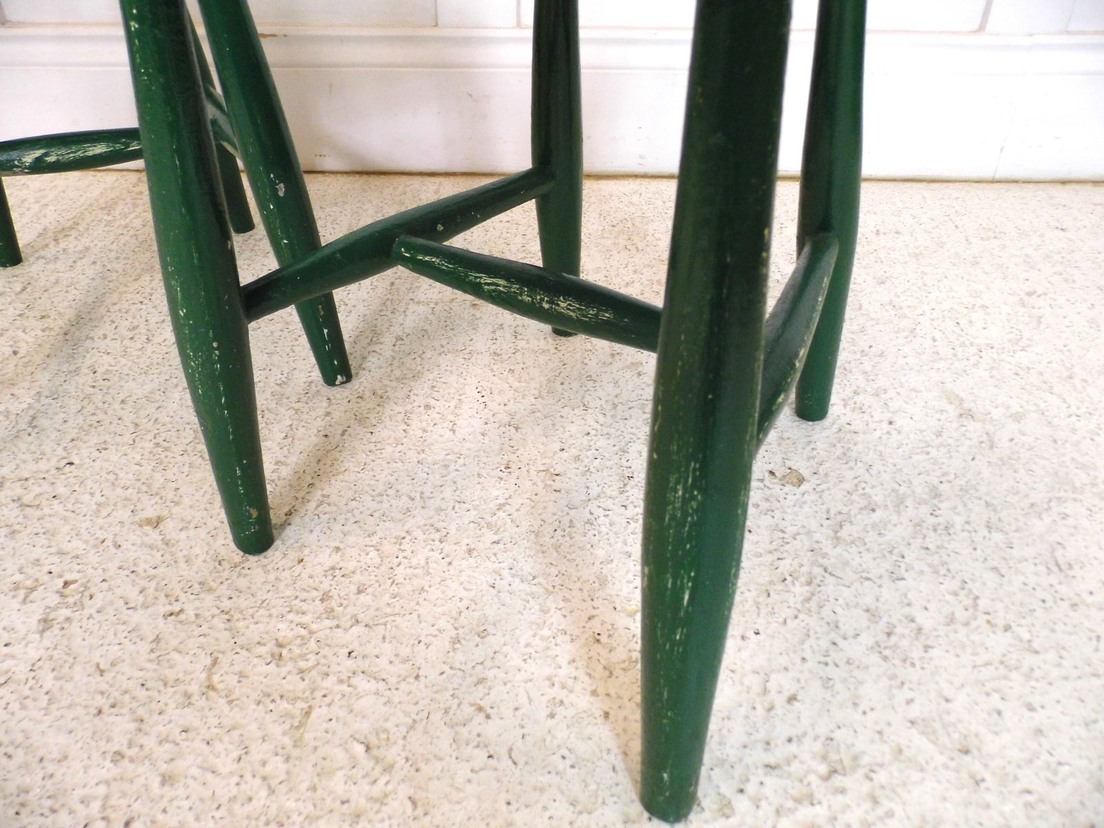 Pair Of Primitive Welsh Childs Farmhouse Folk 19th Century Chairs photo vintage