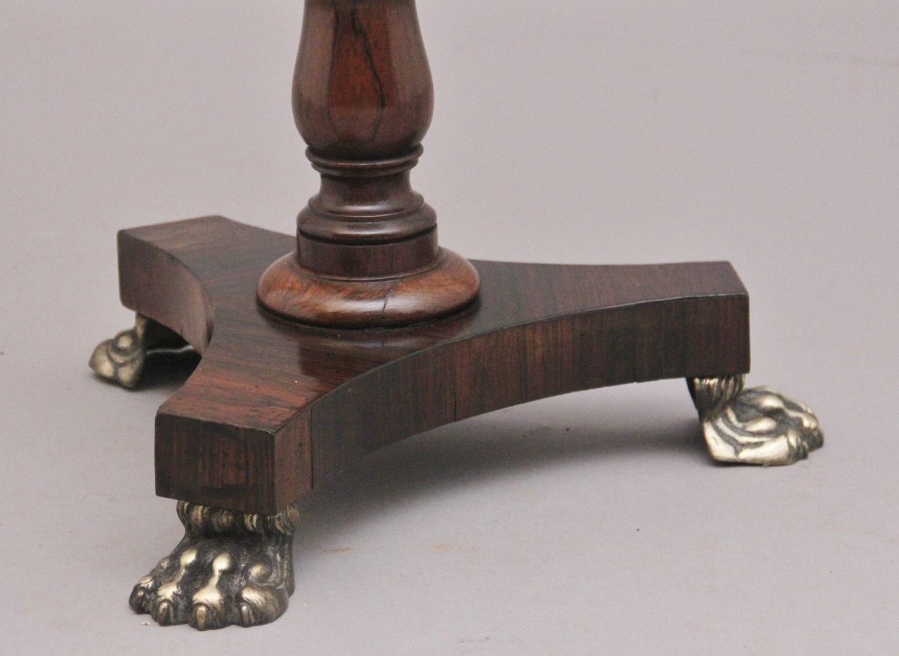 19th Century Antique Rosewood Telescopic Occasional Table photo vintage