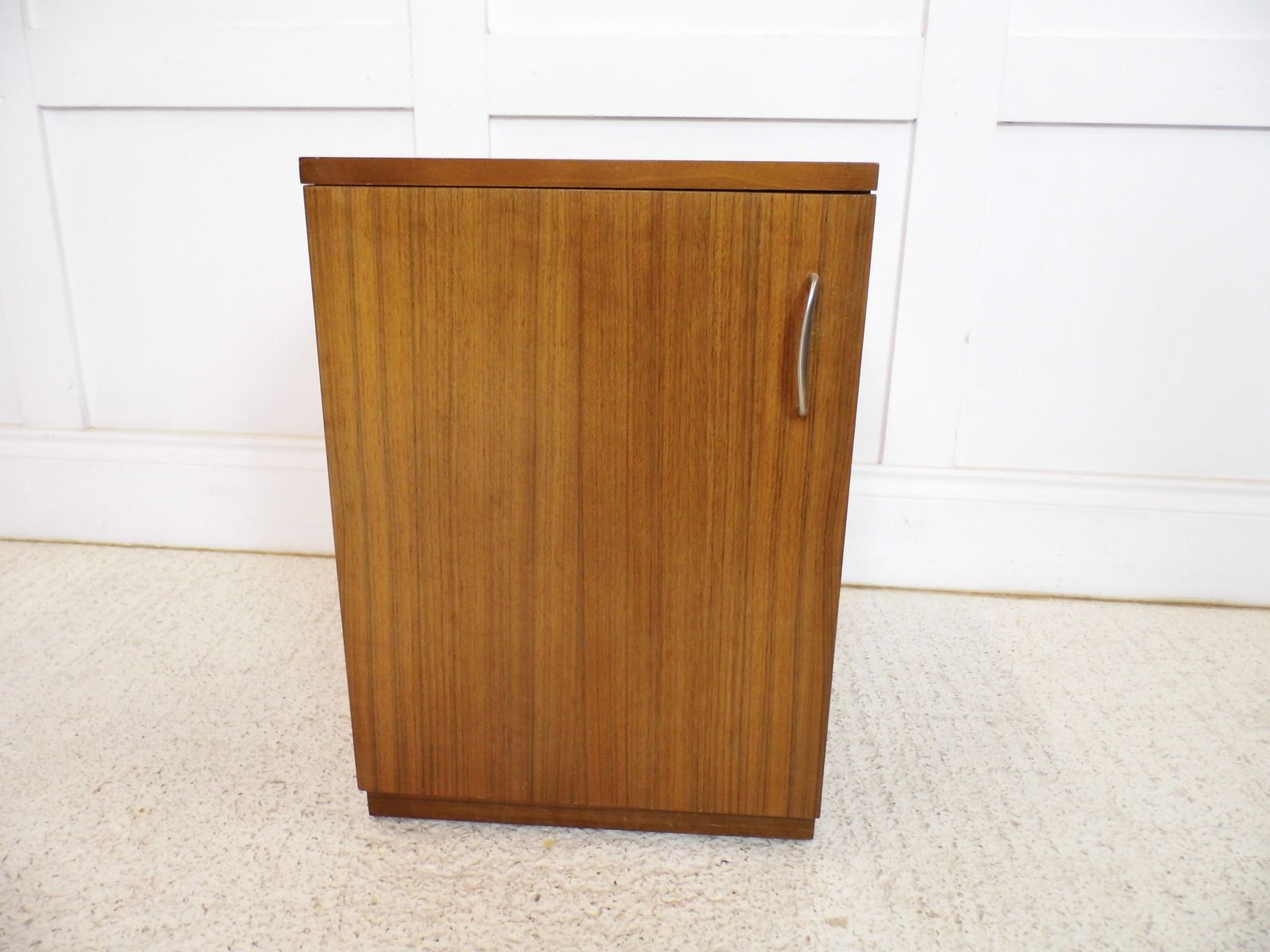 Vintage Midcentury Stag Furniture Bedisde Cabinet Walnut Finish 1950s photo 149.0